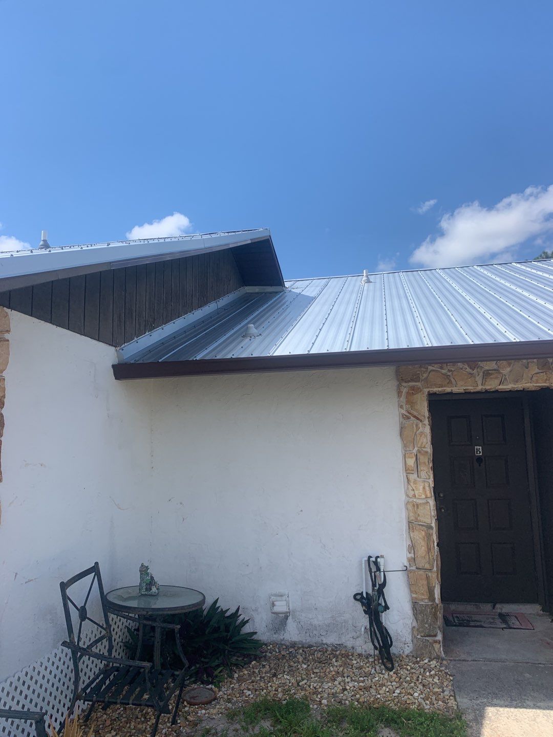 Aluminum Downspouts and Elbows in Englewood FL by Gutter Professors