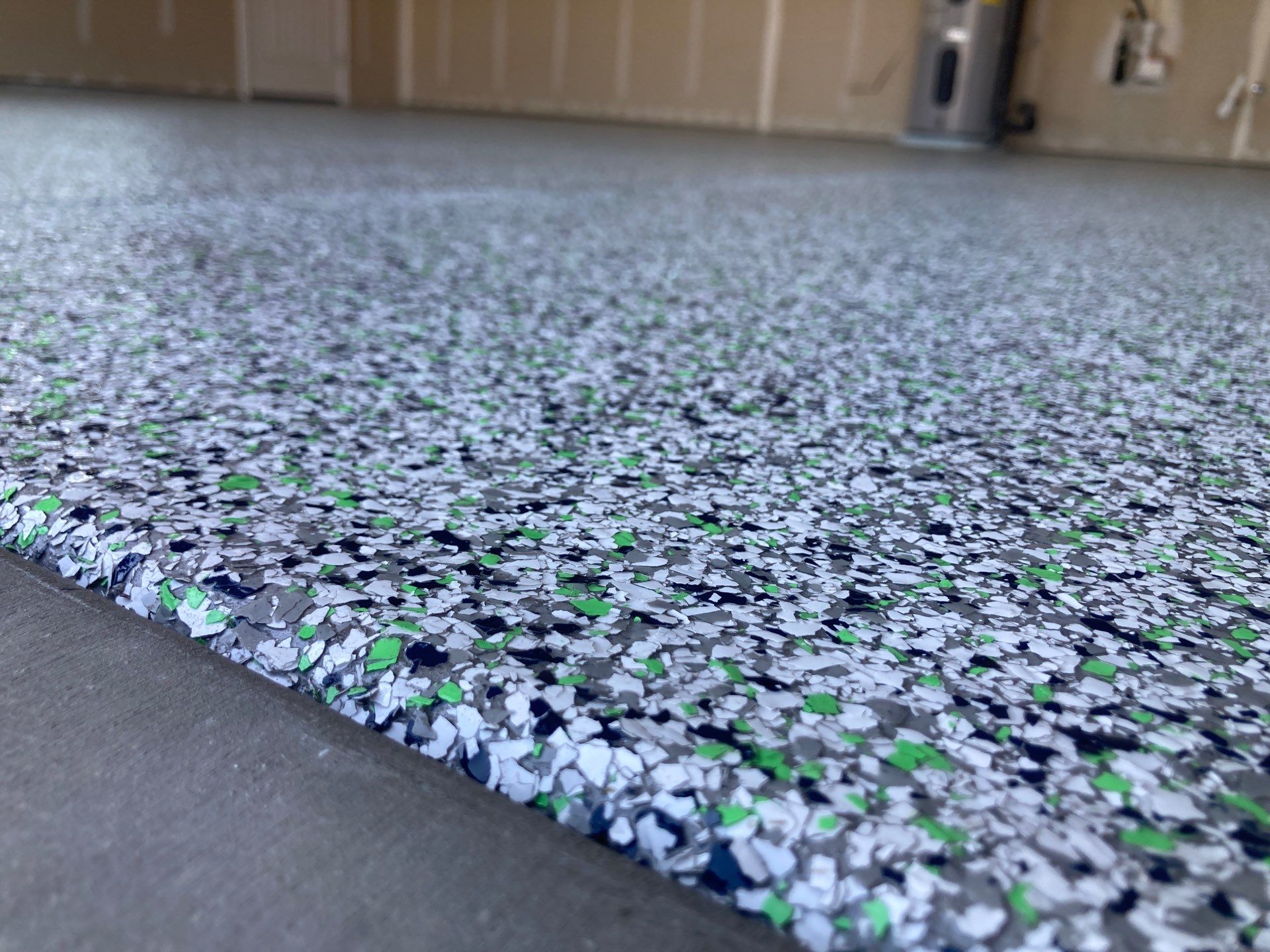 Garage Transformation using Custom Boom by Croc Coatings, LLC
