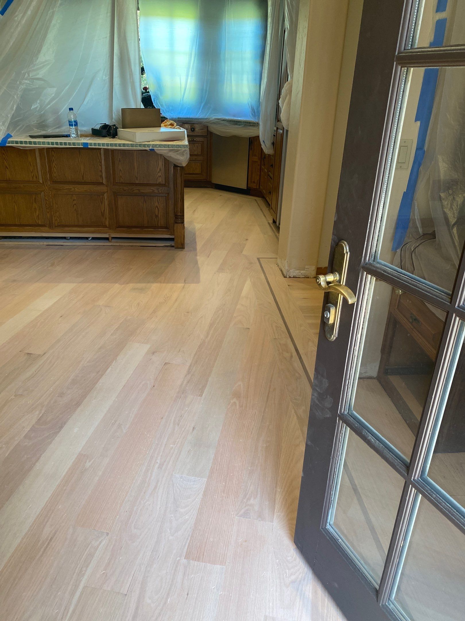 Flood damaged floor repair by Footprints Floors South Sacramento
