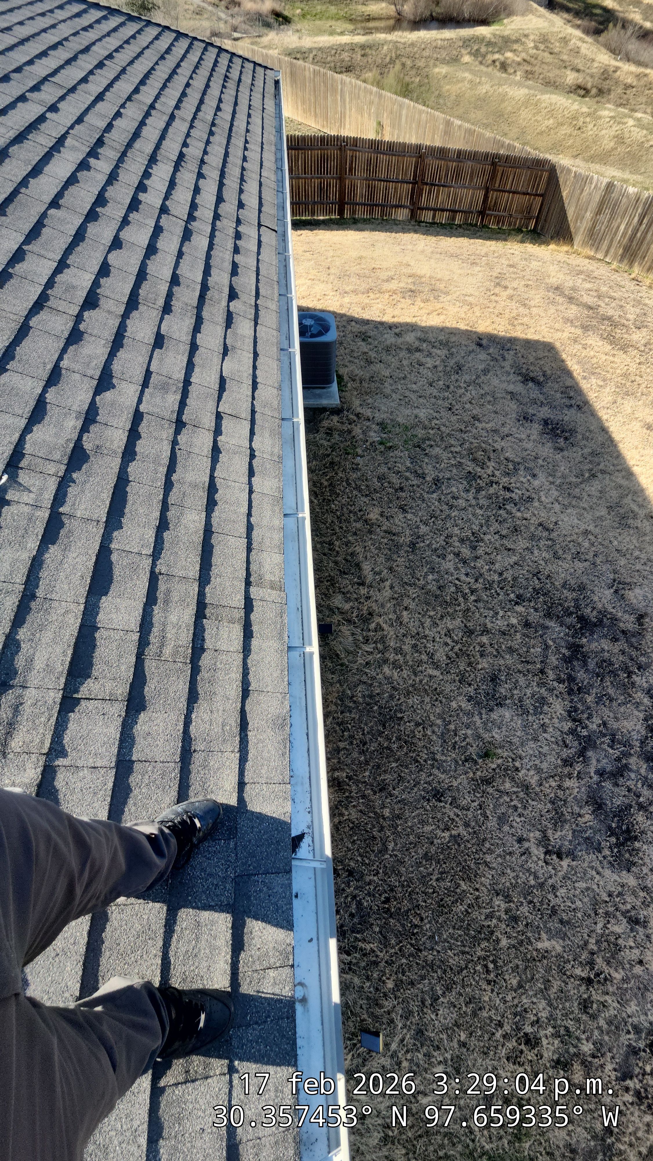 Full Asphalt Shingle Roof Replacement and Fence Restoration in Austin by Caliber Restoration LLC