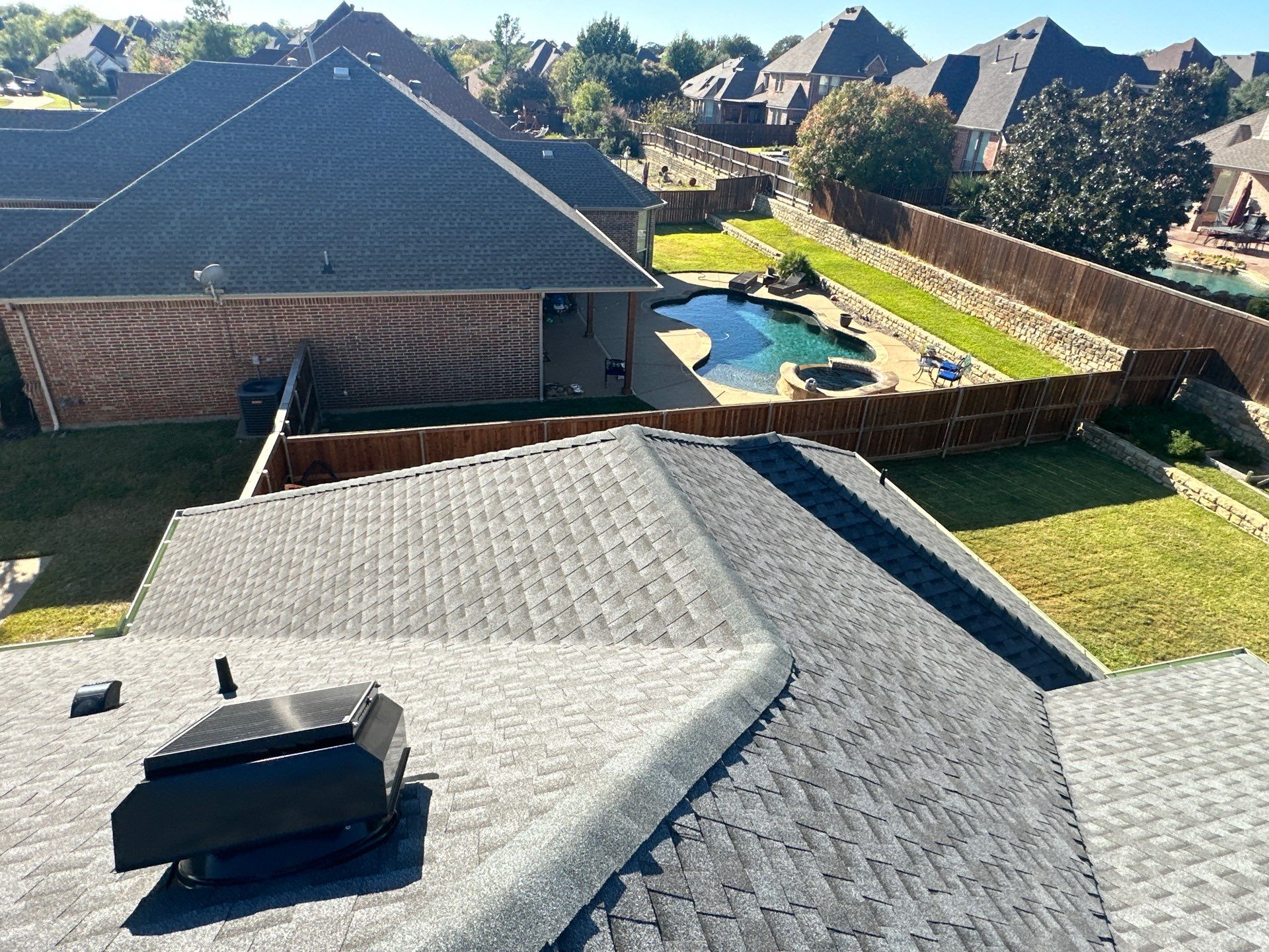 Full Roof Replacement in Mansfield Texas - GAF MasterElite Golden Pledge 25 year Warranty by First United Roofing & Construction