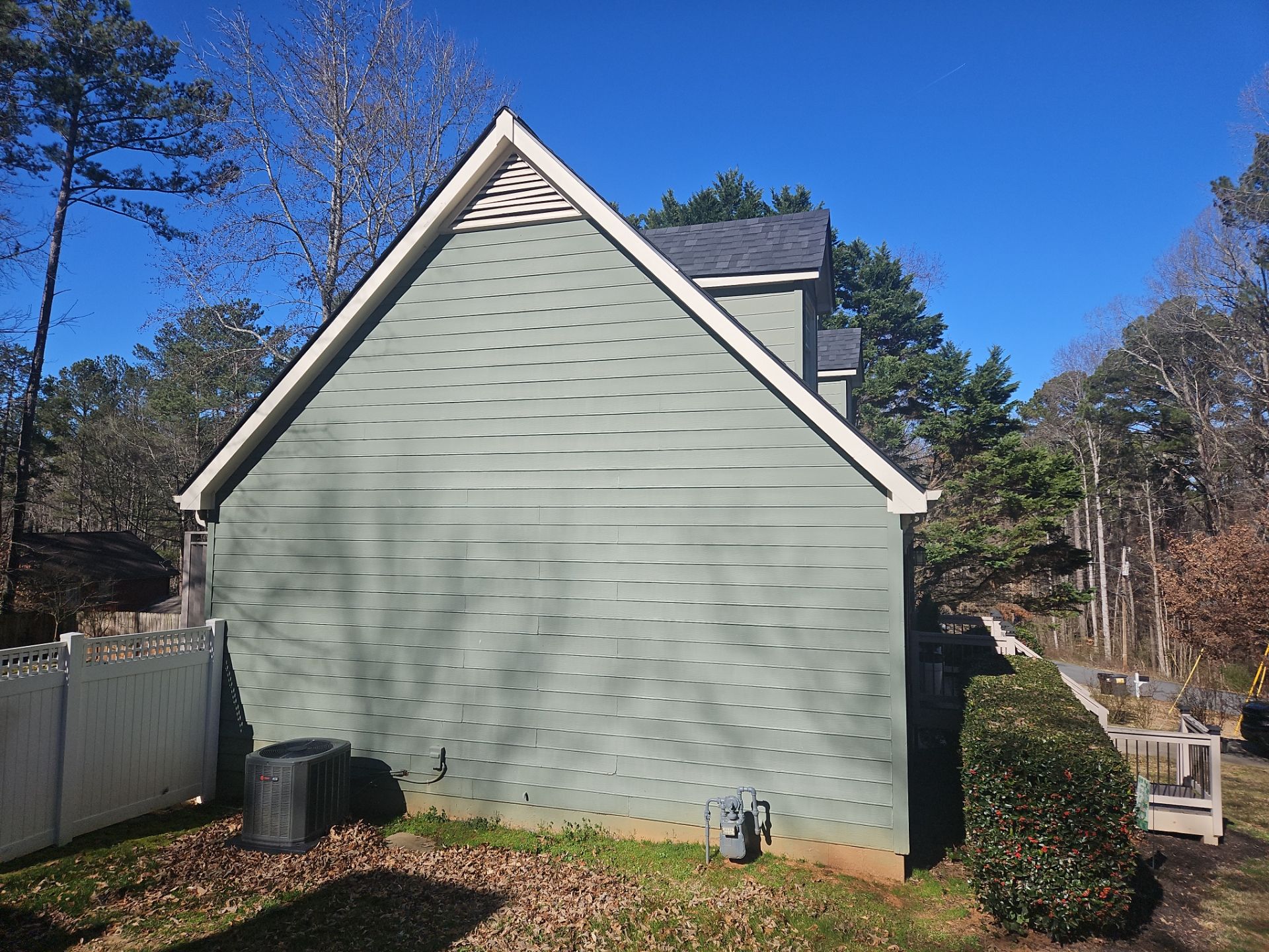 James Hardie Siding Install, Rotten Wood and Gutter Replacement and Exterior Painting by Nelson Exteriors