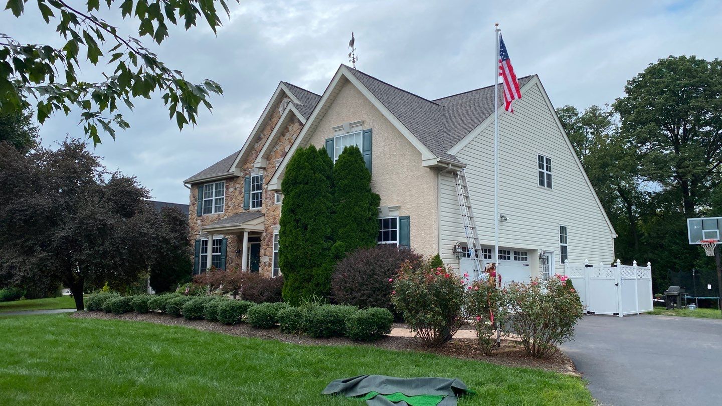 Roofing Installation using CertainTeed Landmark - Weathered Wood by Storm Guard of Ches-Mont PA