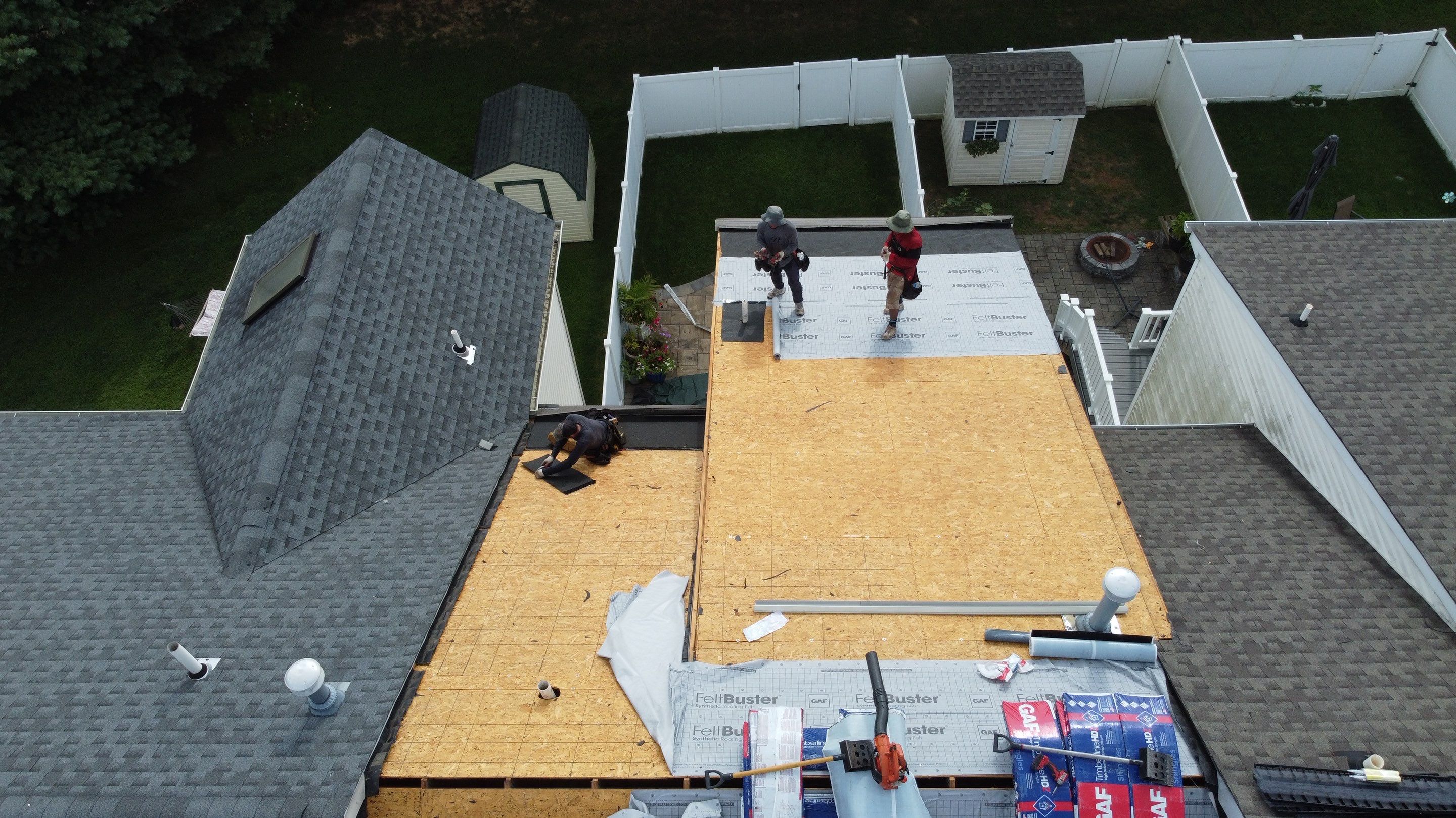 Residential Roofing Installation using GAF Timberline HDZ by Matter Roofing & Construction
