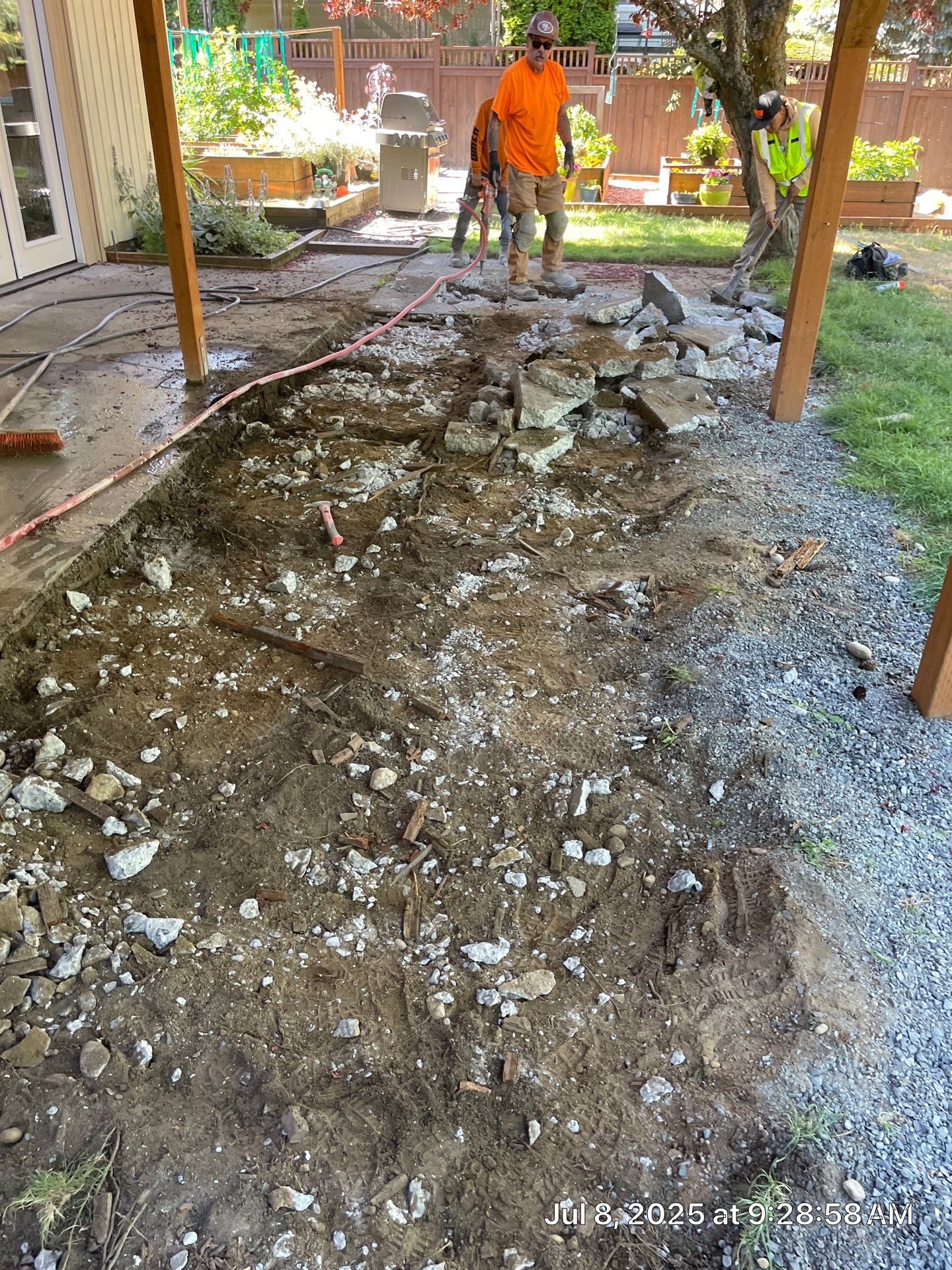 Concrete Back Patio Renovation | Edmonds  by Jireh Asphalt & Concrete Inc 