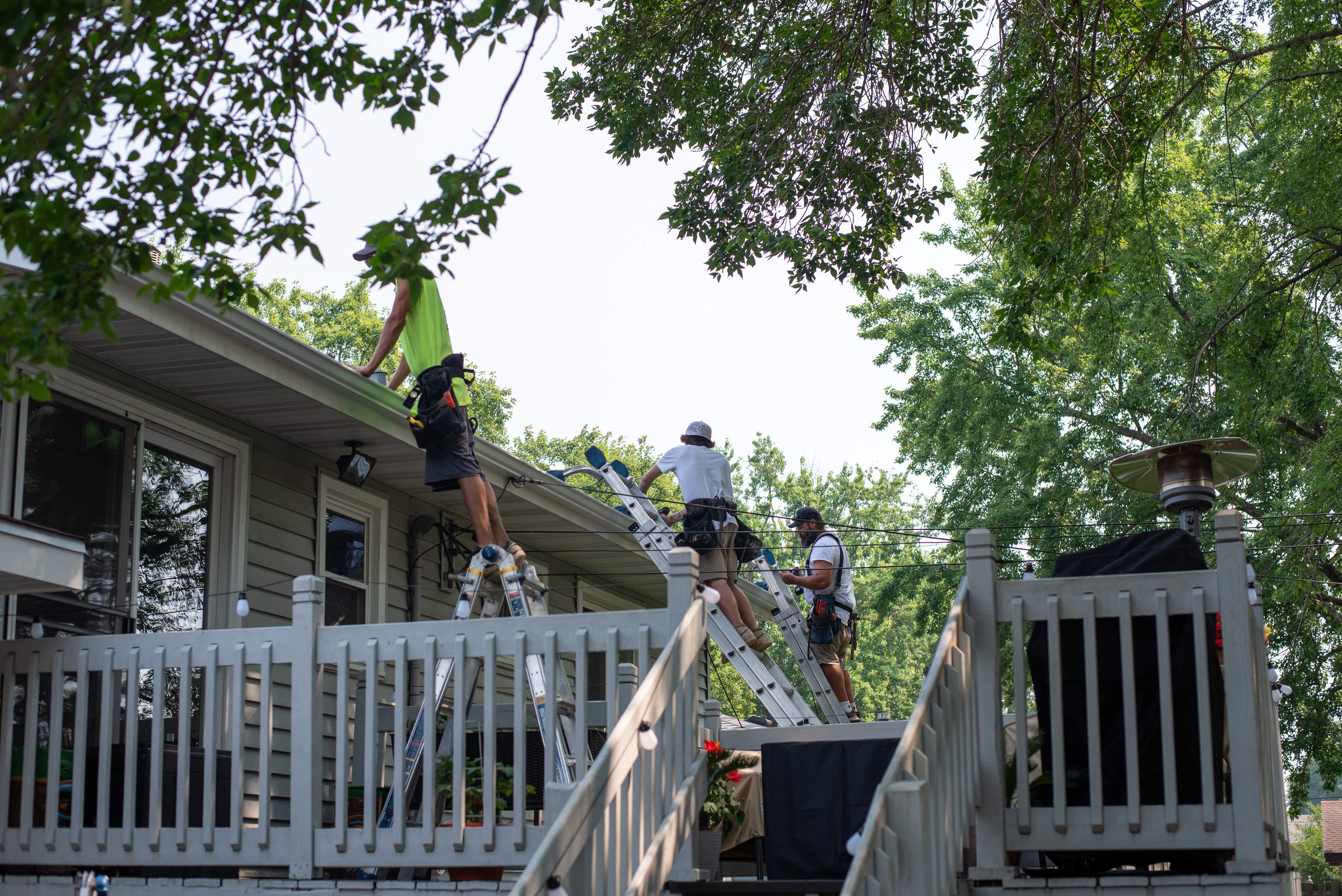 5-Inch White Seamless Gutter Installation – St. Cloud, MN by Next Level Seamless Gutters / Exteriors Inc.