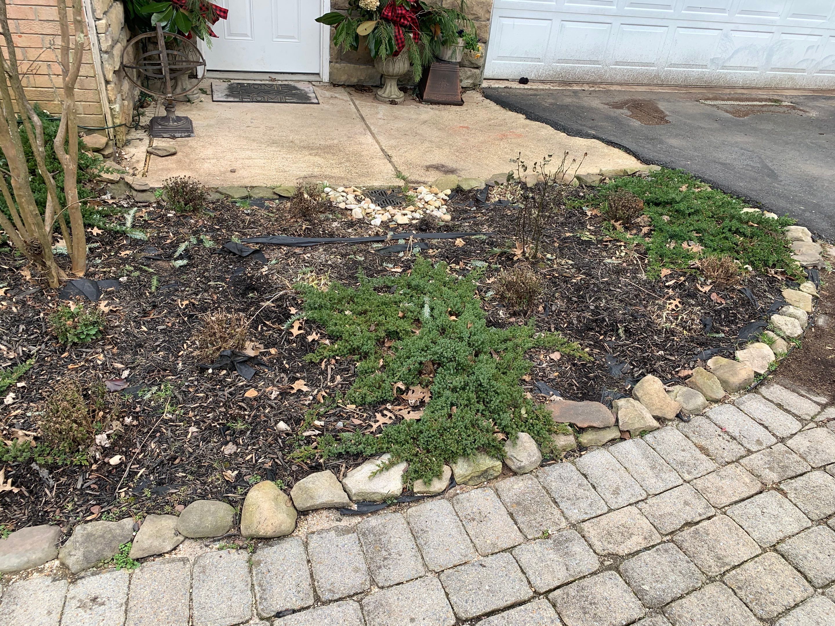 Front Walkway Remodel using Techo-Bloc Pavers by The Smet Companies, LLC