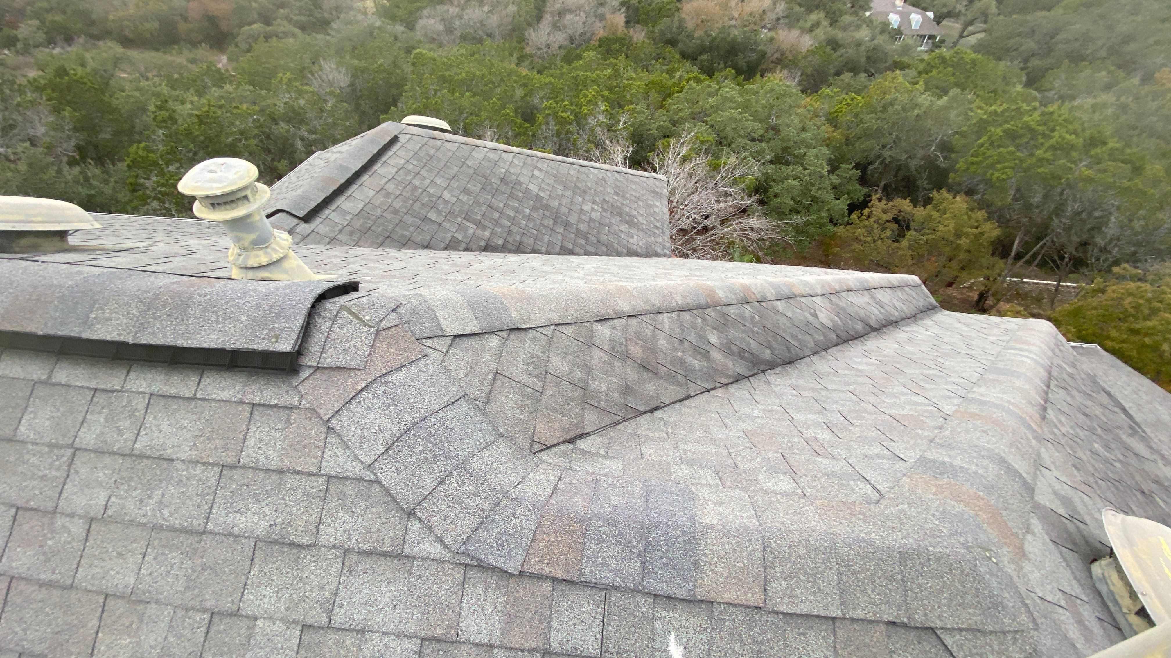 Residential Roof Replacement using GAF - HDZ - Slate by Action Exteriors Austin
