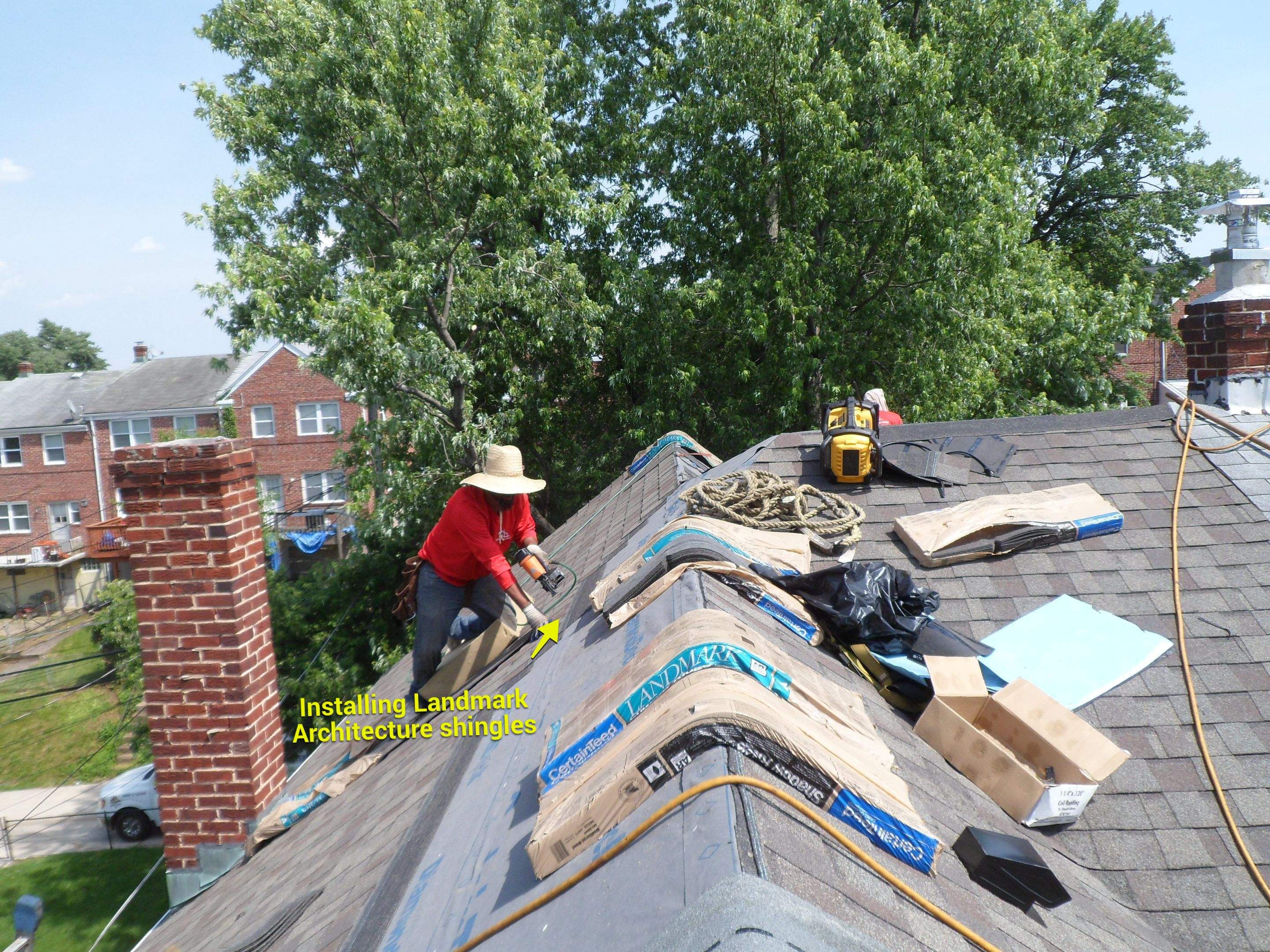 Residential Roofing Installation using Landmark Pro  by Alpha Design Services