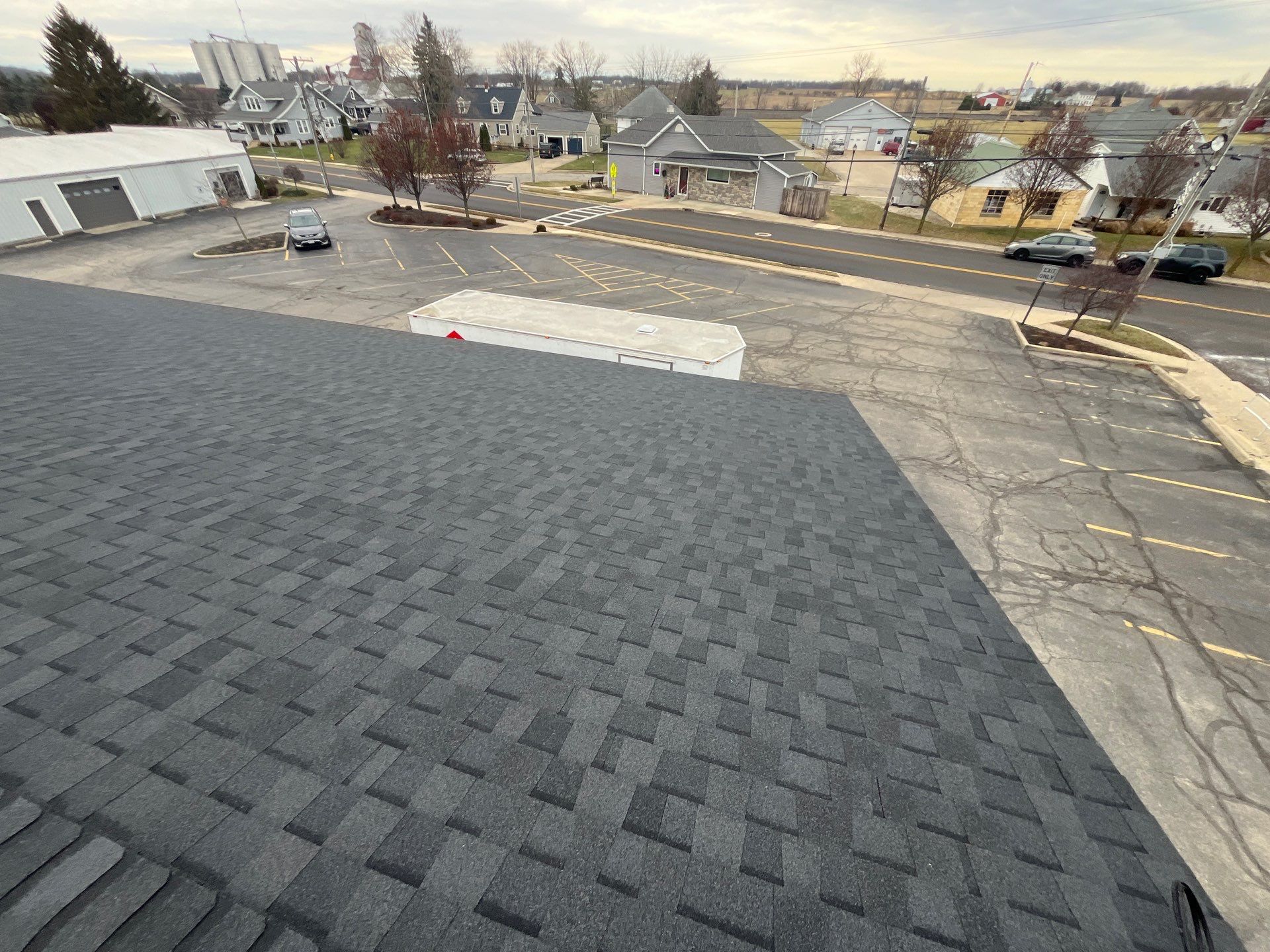 Commercial Roofing Installation using GAF Timberline HDZ Slate by Nitro Roofing and Construction