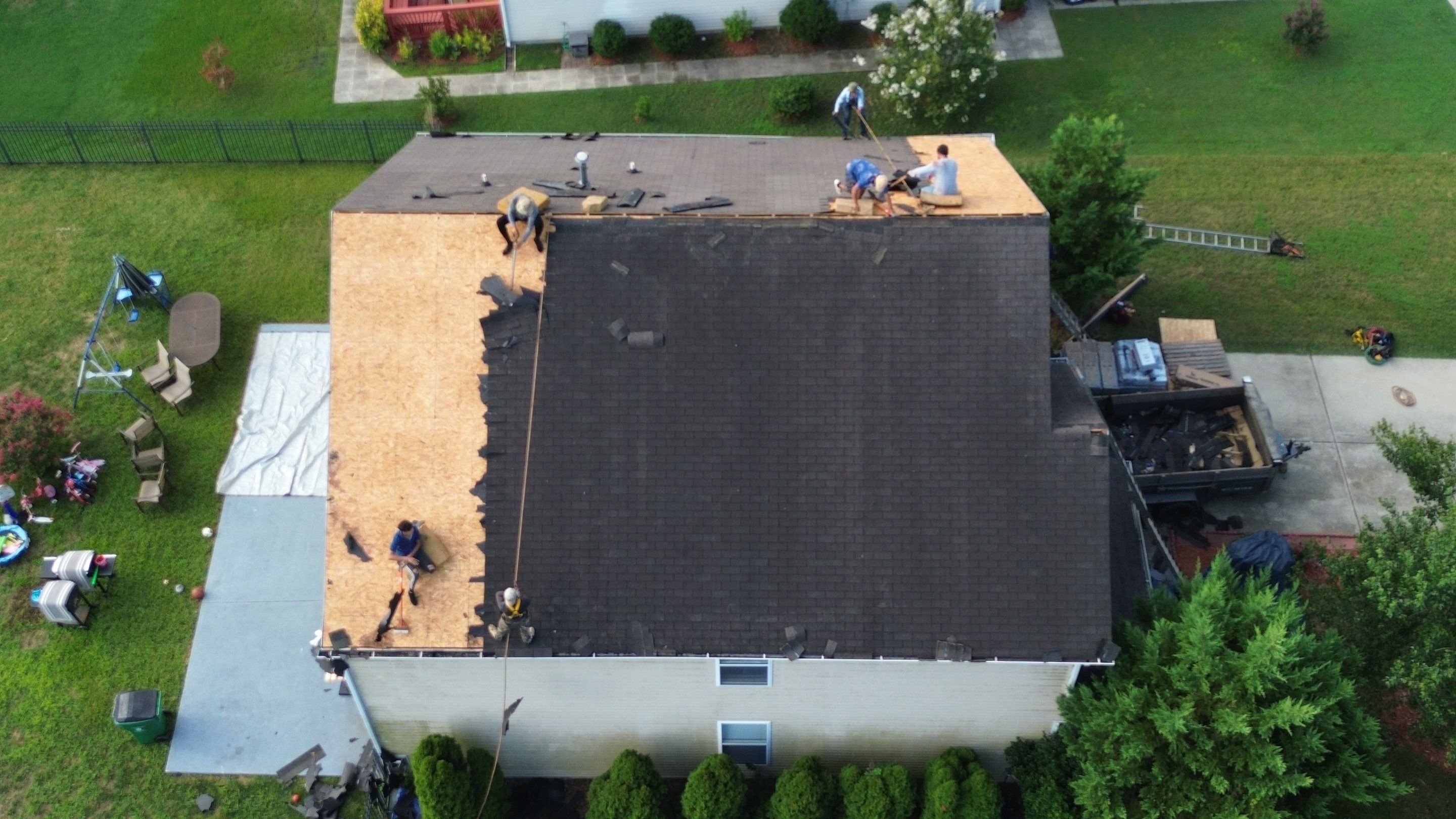 Roof and gutters replacement by hail and wind damage by Just Brilliant Restoration JBR