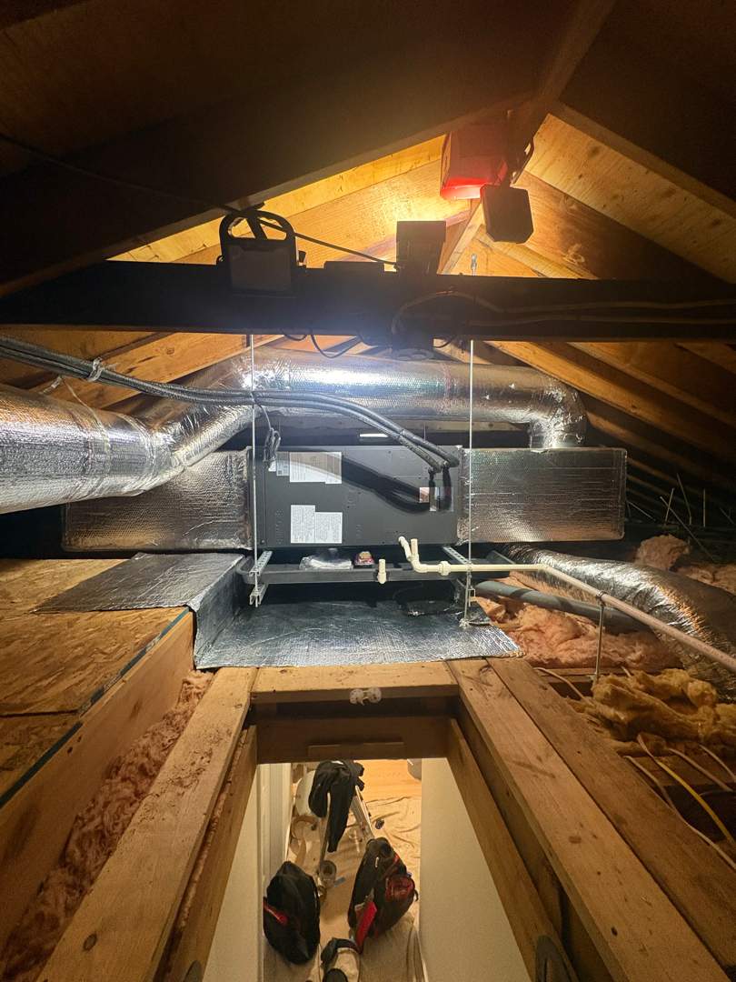 Attic Air Handler and Mini Split Installation — Andover, MA by FAGONE MECHANICAL