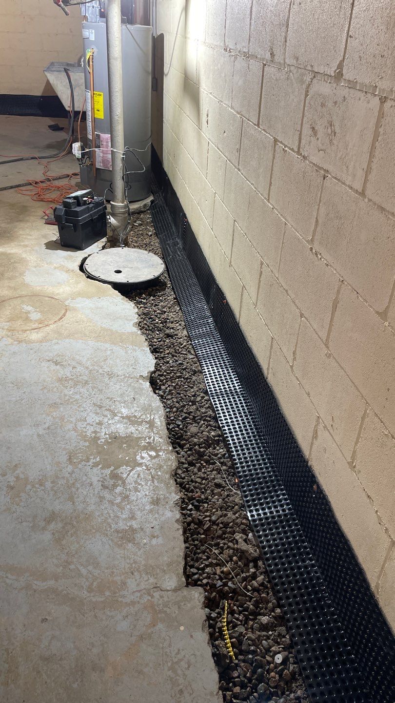 Drain Tile & Sump Pump for Kassie's Rental Property by Waterproofing Northeast