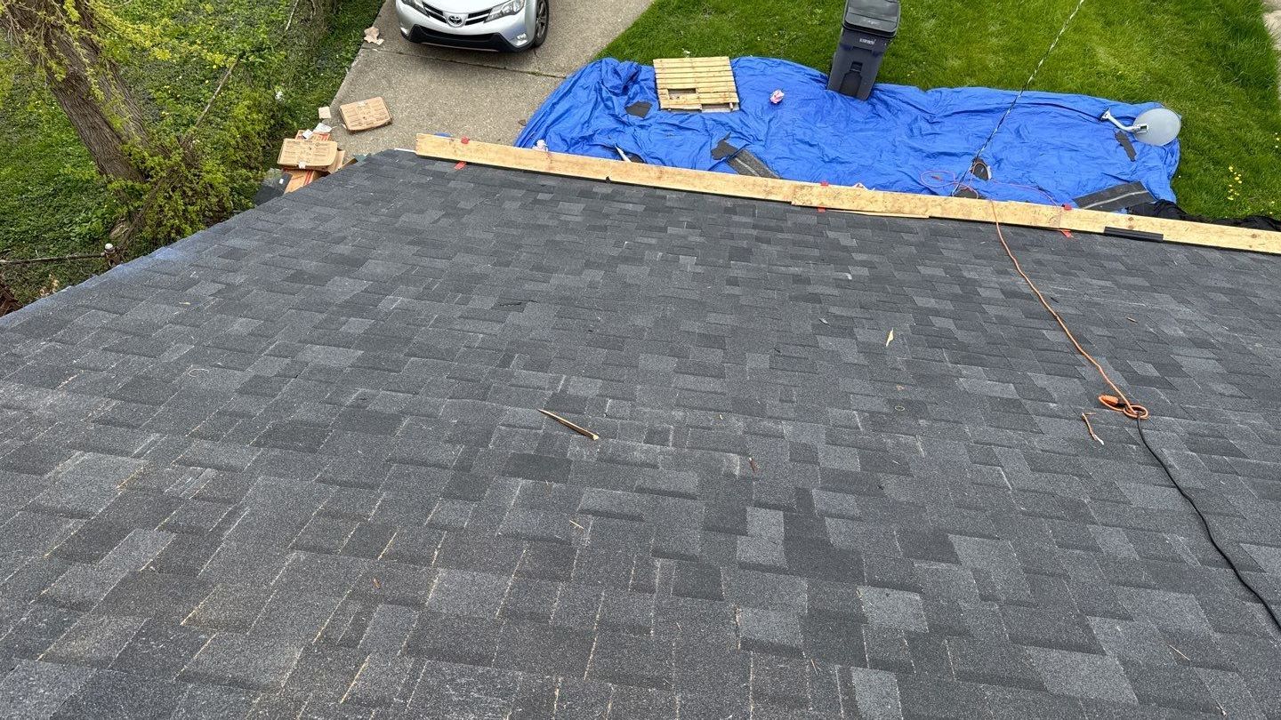Roof Replacement using Owens Corning Onyx Black by 180 Contractors