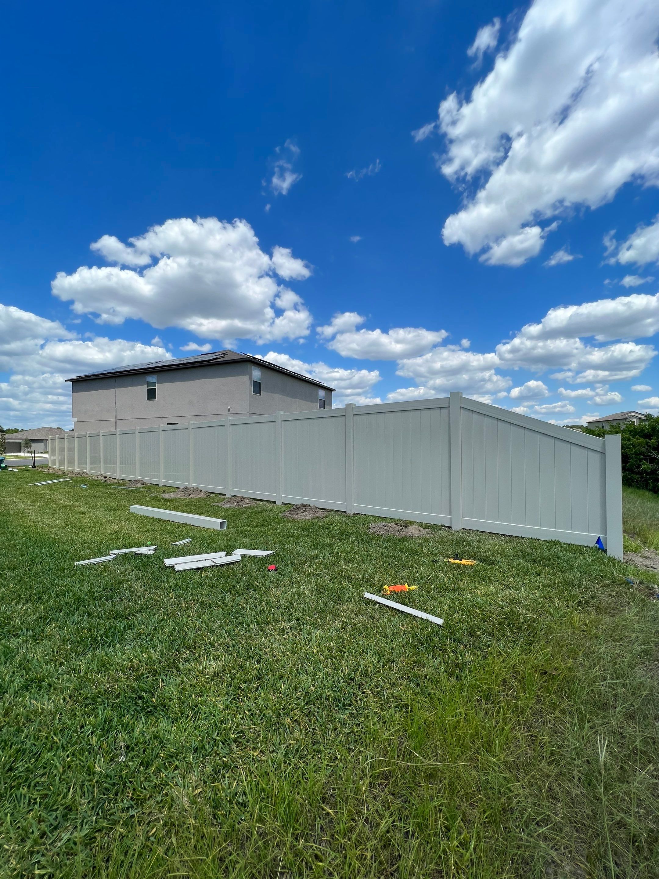 Apollo Beach, FL 6ft. Tall Tan Vinyl Privacy Fence by Asap fence and gates, LLC
