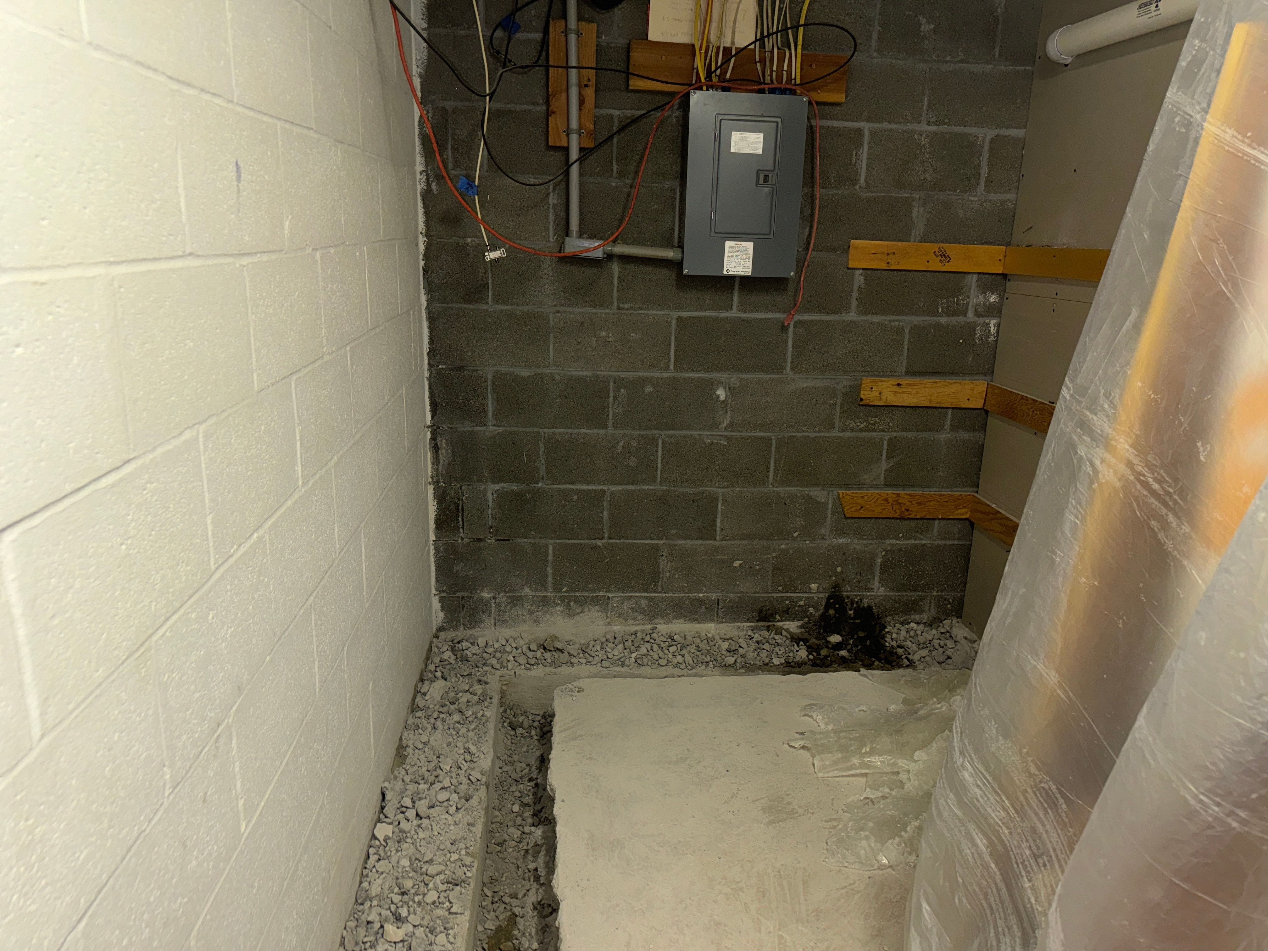 Interior French Drain With Radon Seal & Mold Remediation in Wall Township by Pure Service Pro, LLC 