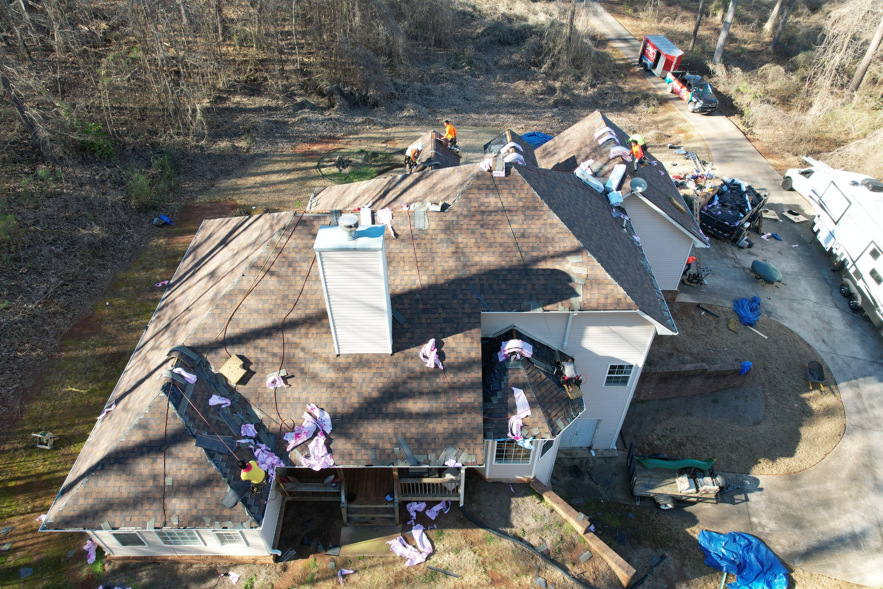 Residential Roofing Installation using Owens Corning by Inspector Roofing and Restoration