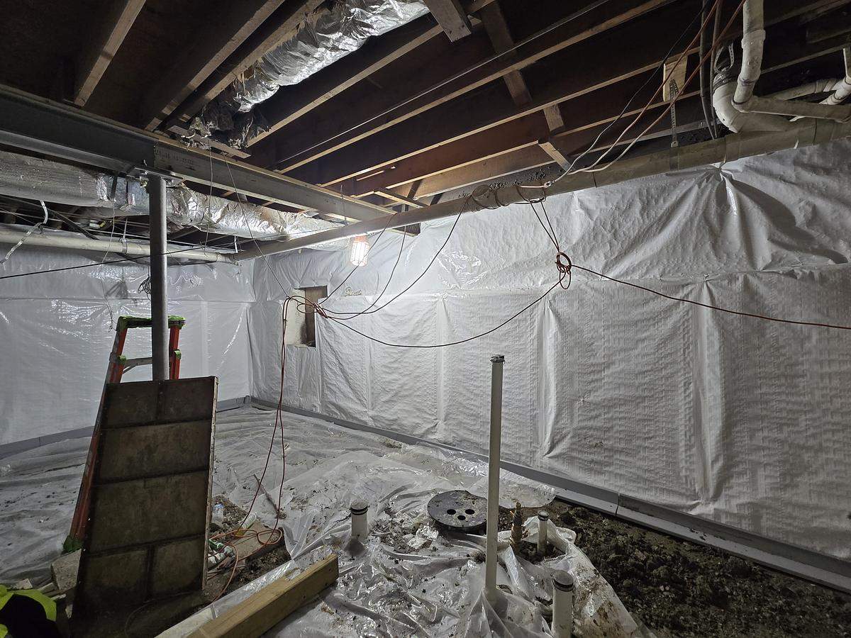 48 Foundation Crack Injections & Allied Shield Water Defense Installation by Allied Water Services
