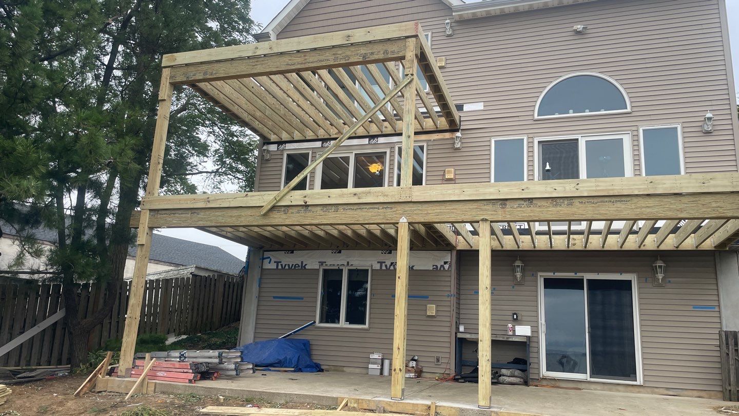 Waterfront deck In Keyport  by deck guardian