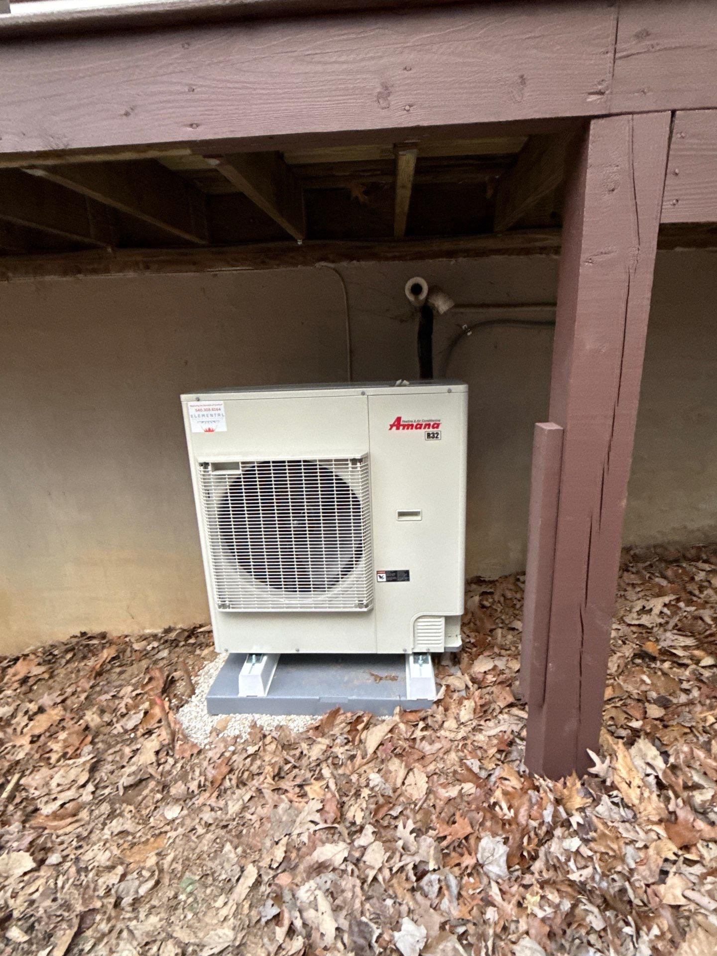 Amana S-Series install in Basye by Elemental Heating and air conditioning LLC