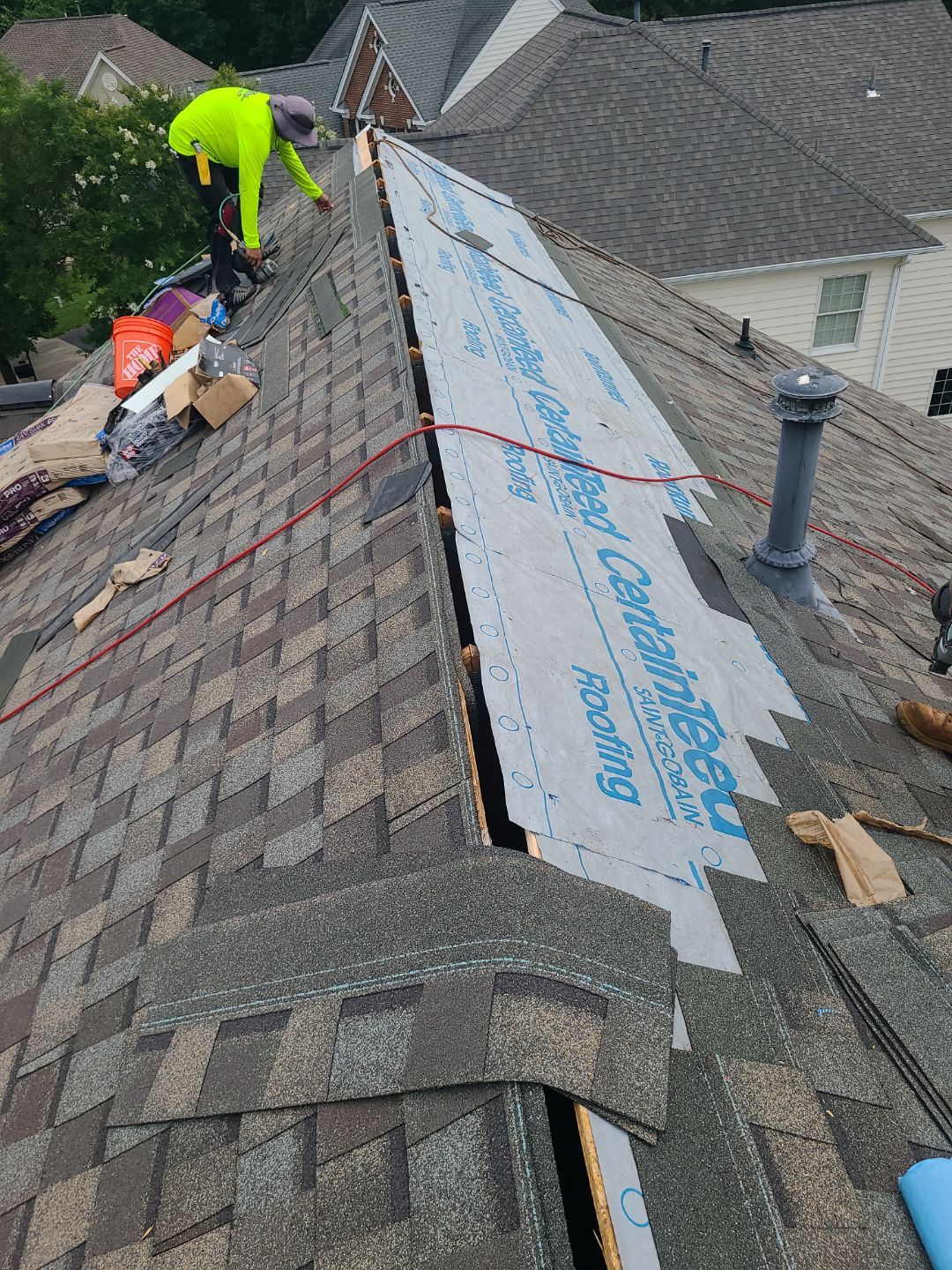 Haymarket: Roof Replacement with CertainTeed Landmark Pro Designer Shingles in Max Def Weathered Wood by RM Banning, Inc.