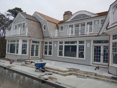 Gutter Installation using 4x6 Fiberglass Gutter in Chatham, MA