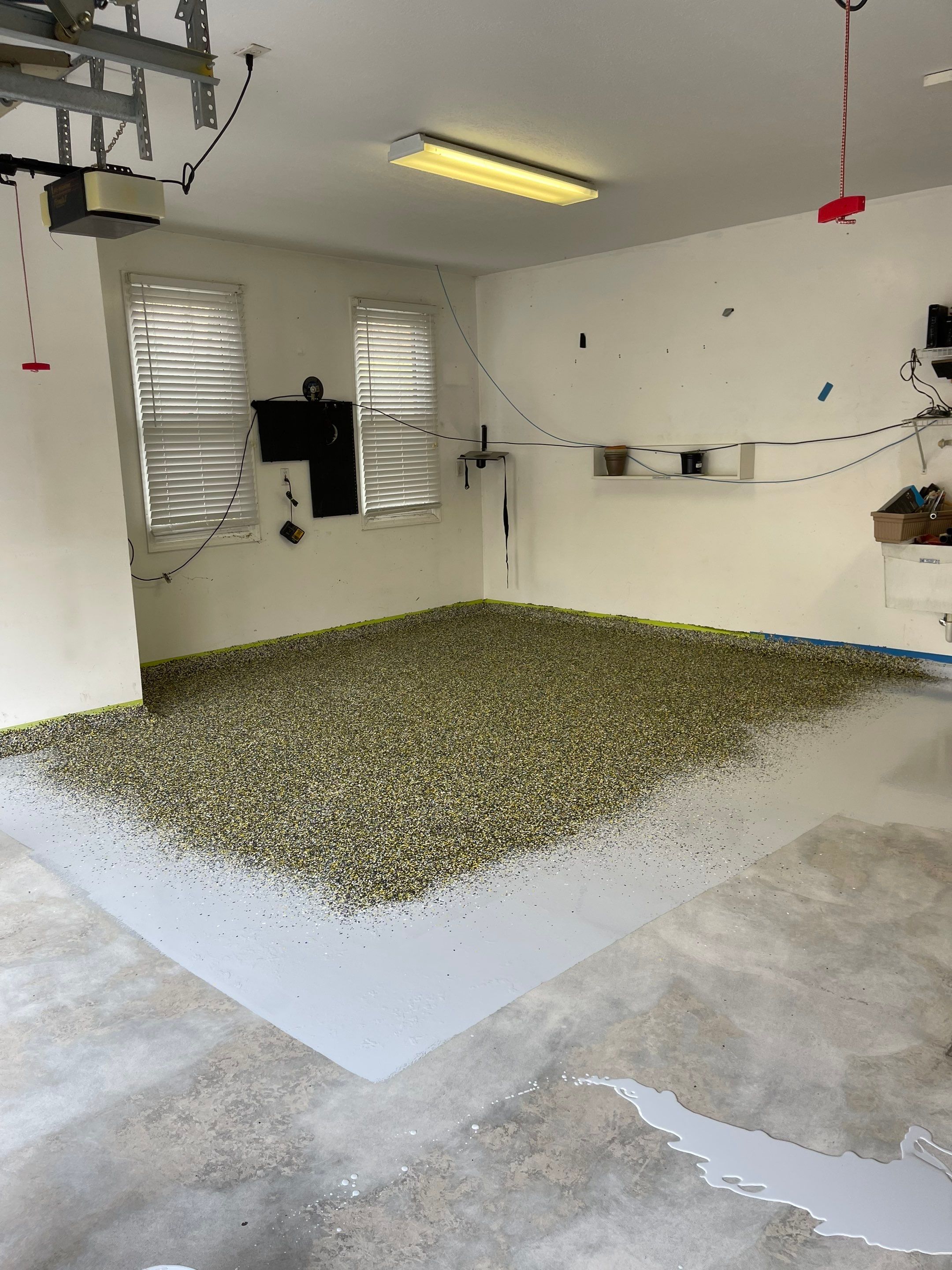 Garage + Porch Project in Canonsburg by Floors in a Day, Inc