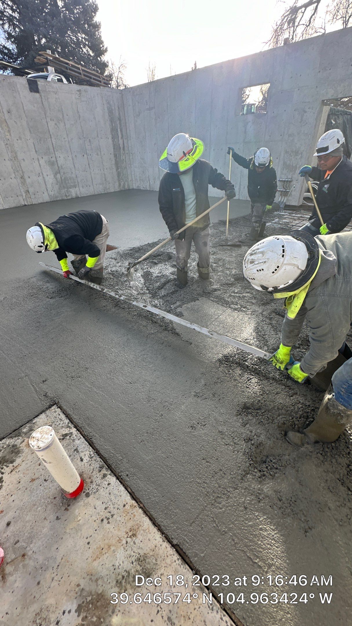 Concrete Patios, Driveways, Sidewalks using concrete by Cain Construction