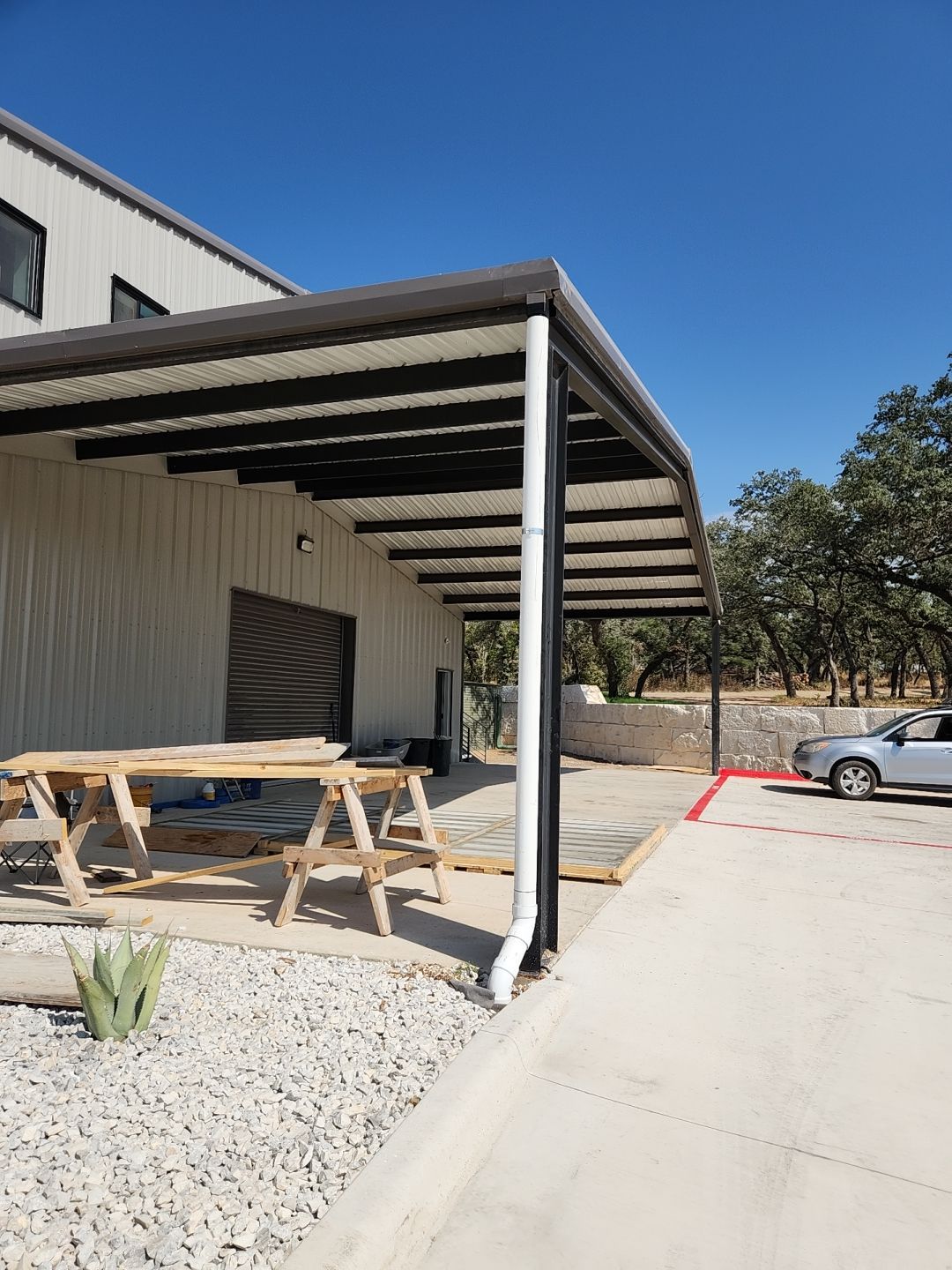 Commercial structure utilizing rainwater harvesting for all its water needs! by Hill Country Rain Water