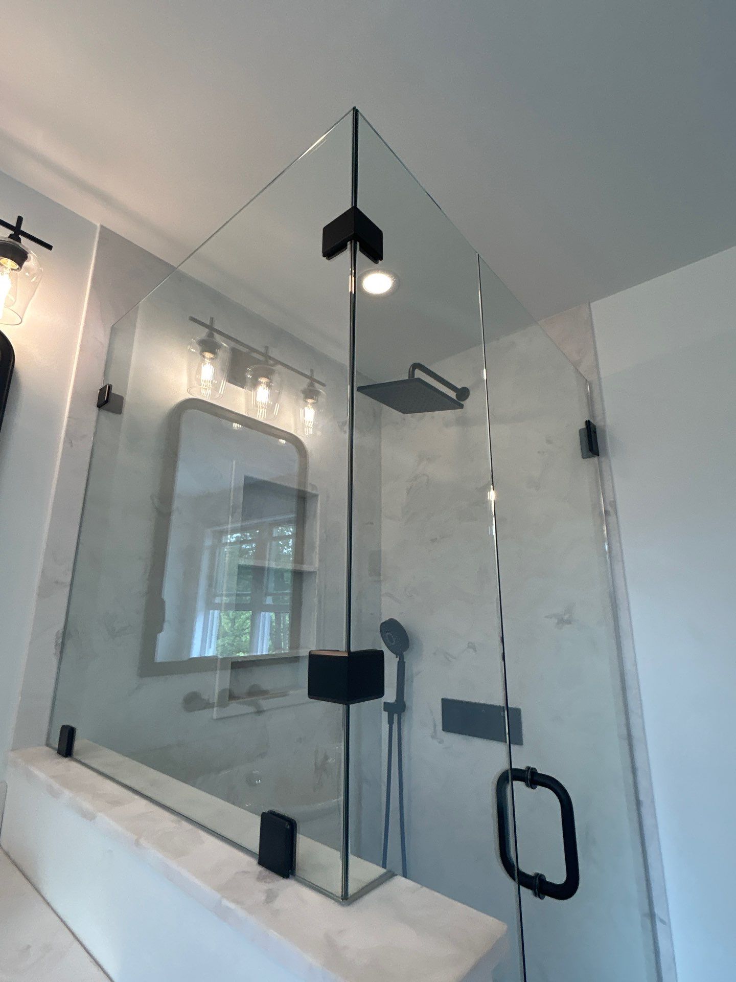 Shower using Tempered Shower Glass by Cheshire Glass Company
