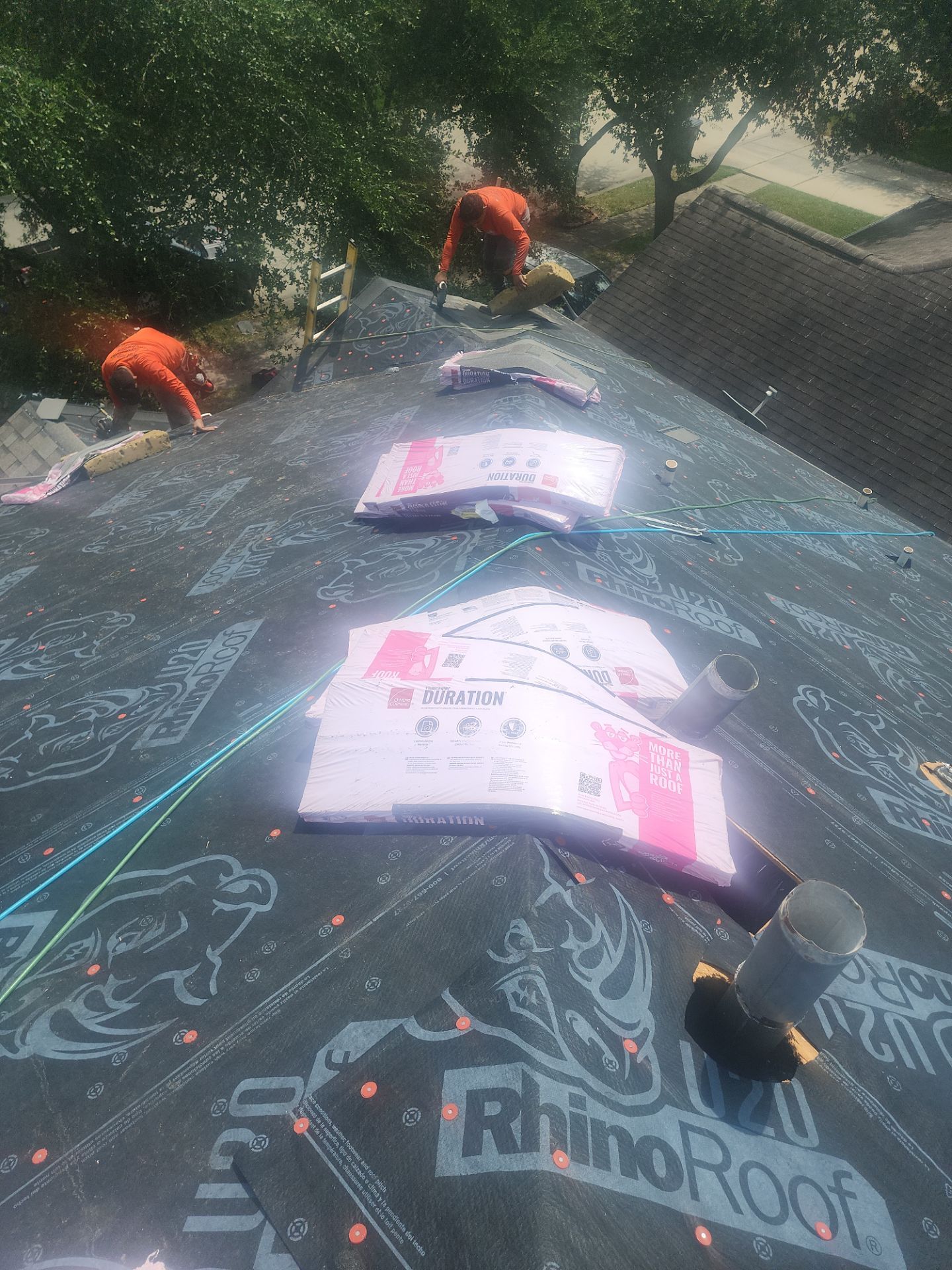 Residential Roofing Installation using Owen's Corning Duration (Lifetime) Shingles by Roof Repair Company