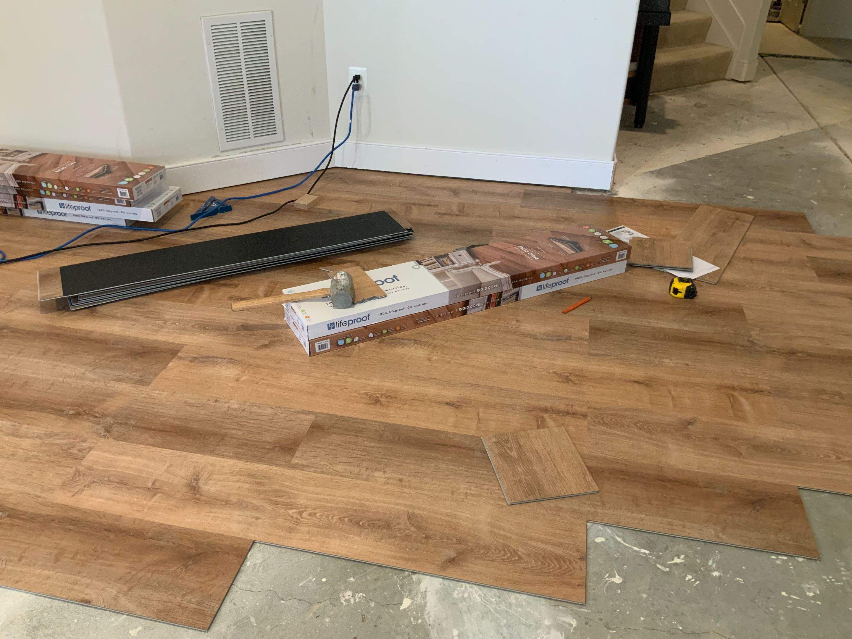 Flooring Installation using Laminate floors Installtion  by Alpha Design Services