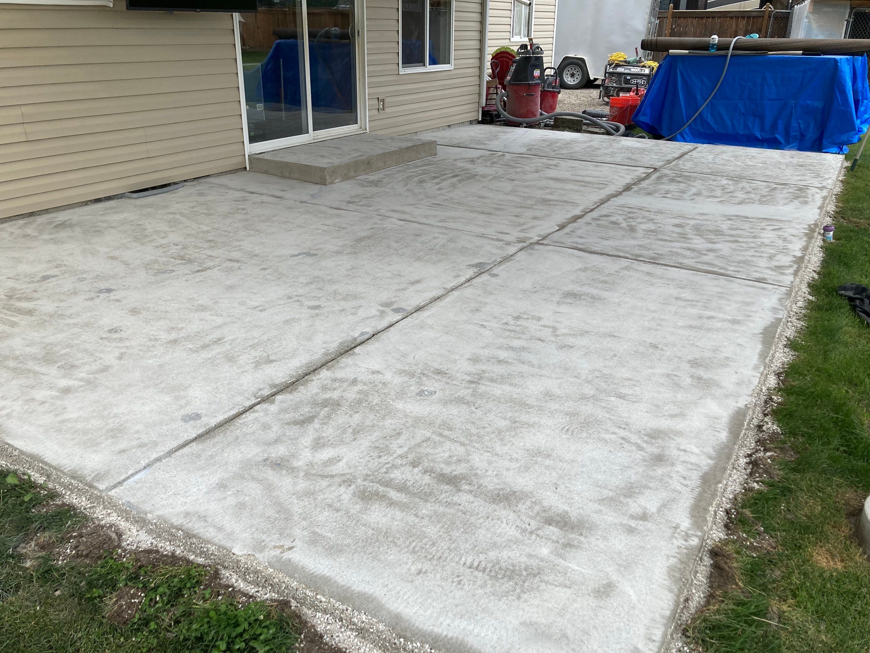 Patio and Walkway using Pebble Beach by Croc Coatings, LLC