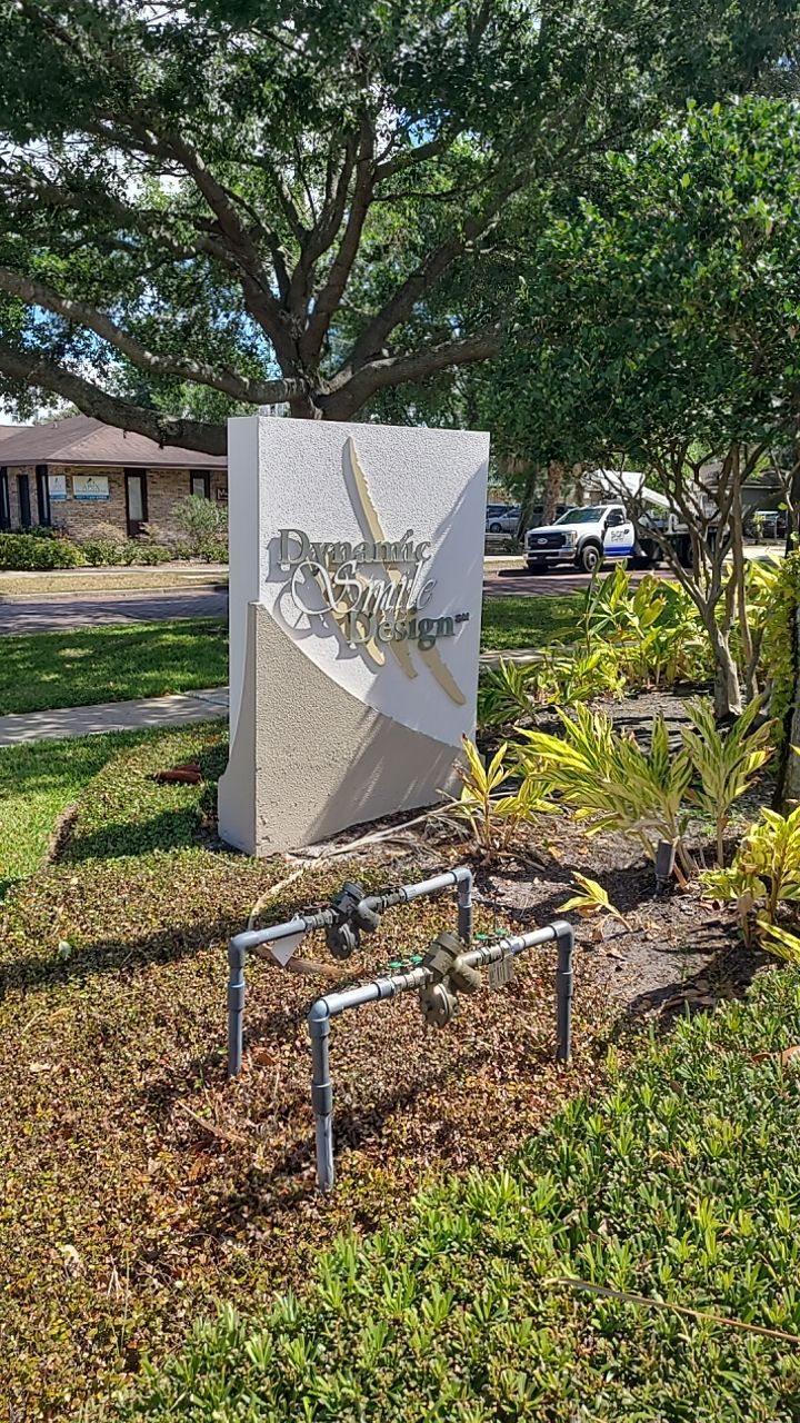 Monument Sign for Dynamic Smile Design by SignCrafters