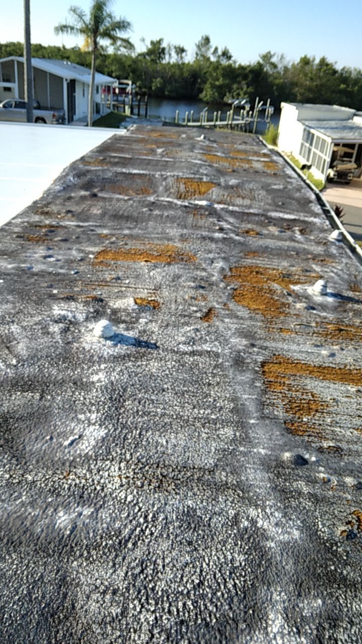 Tropical 924 100% Silicone Roof Coating Repair using Acrylic Resin by Morton Roofing, Inc.