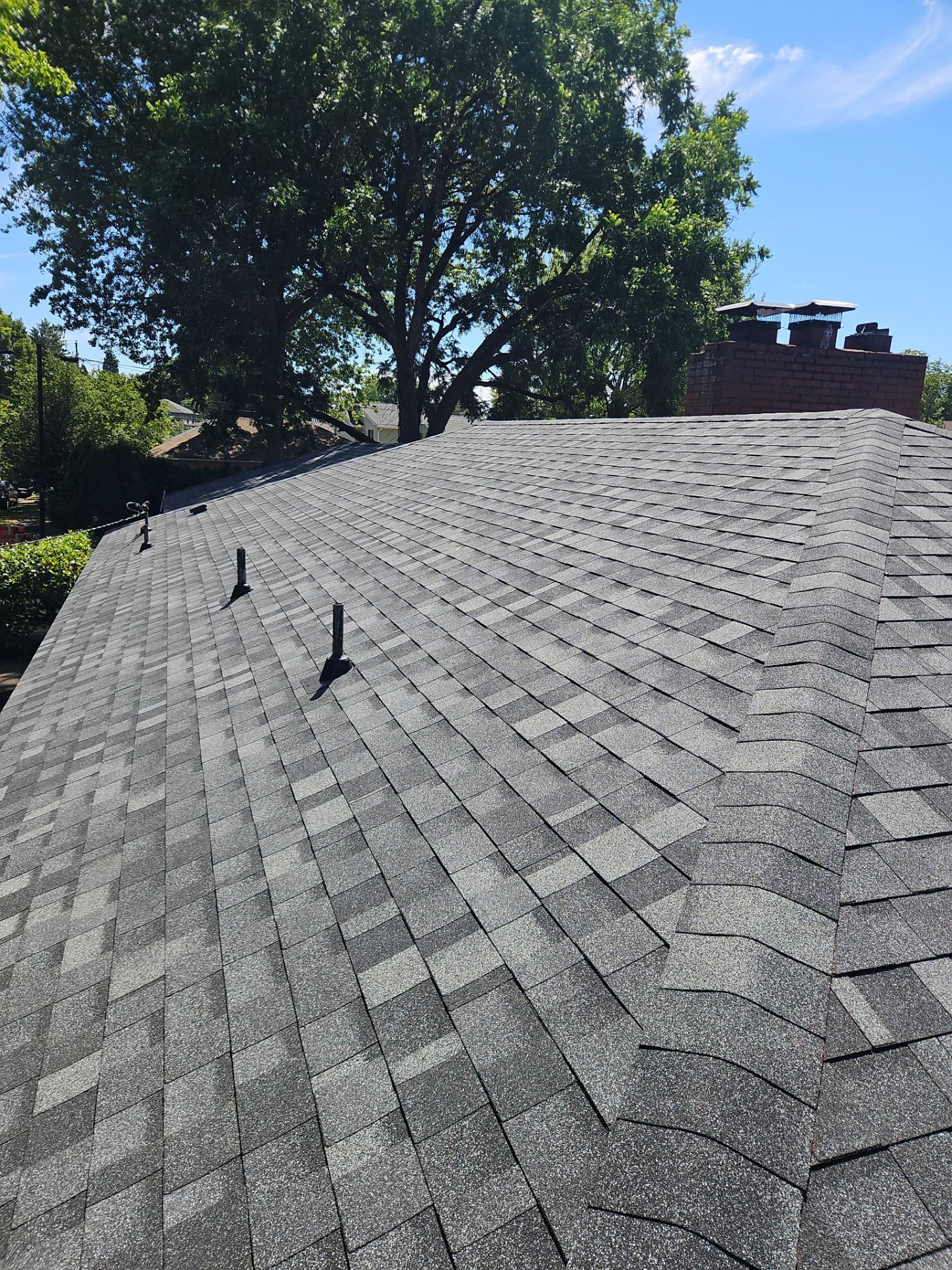 Residential Roofing Installation using IKO Dynasty (Color: Summit Grey) by Orezona Building & Roofing Company, Inc.