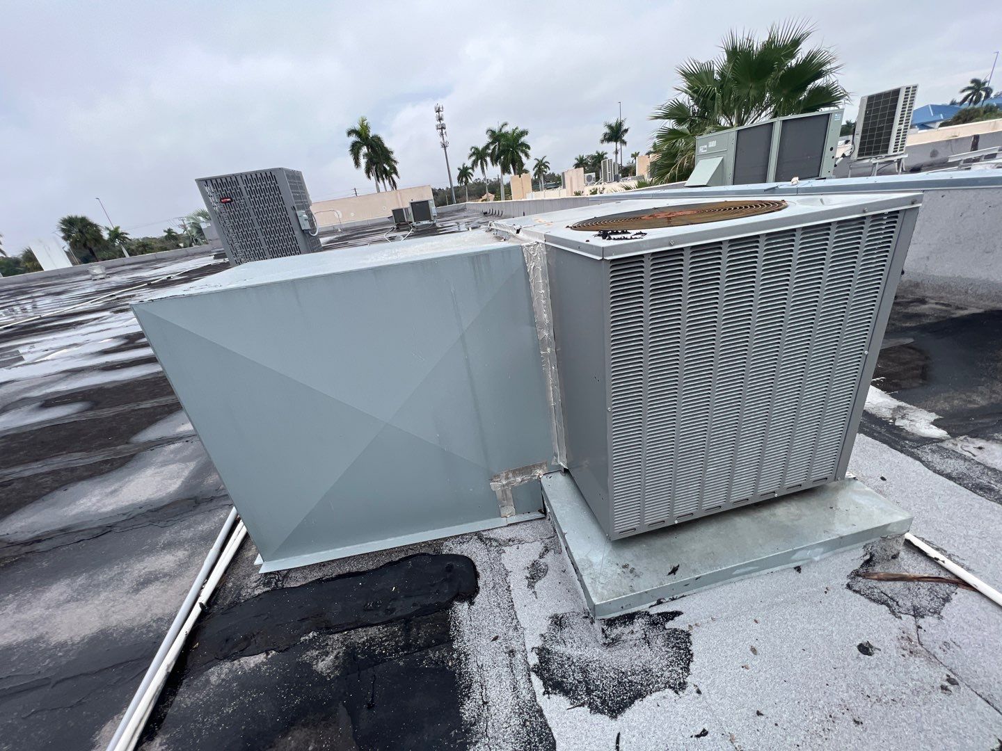 Commercial Roofing Repair using Roof Sealant by Four Peaks Roofing
