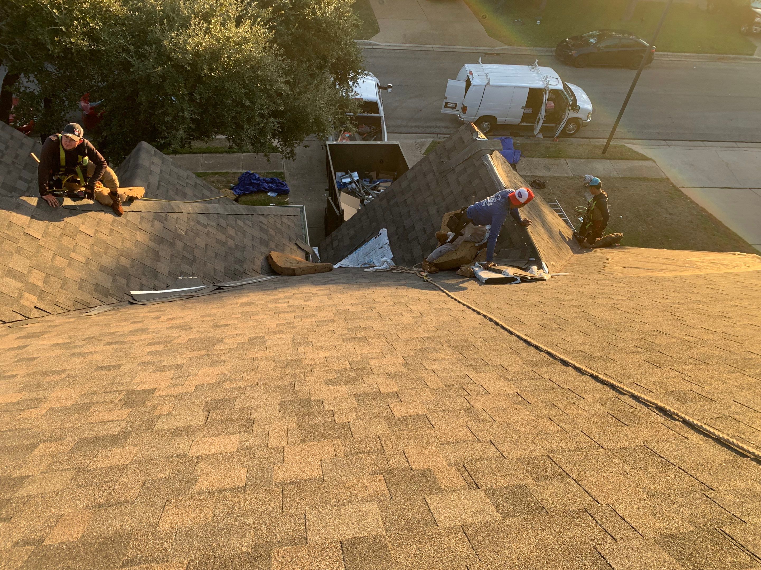 Hail Damage Restoration and Asphalt Shingle Roof Replacement in Austin by Caliber Restoration LLC