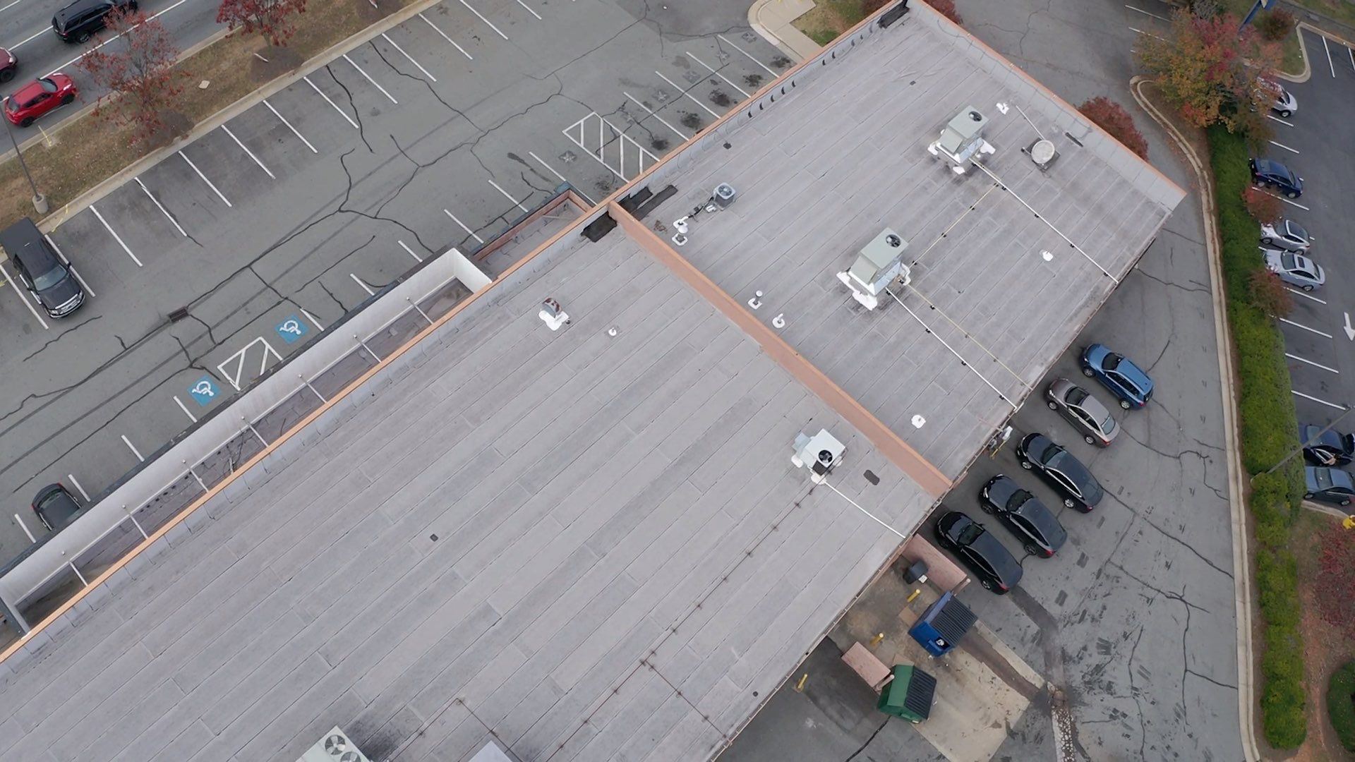 Commercial Coating using Poly Urerthane and Silicone Coating by Just In Time Roofing and Restoration