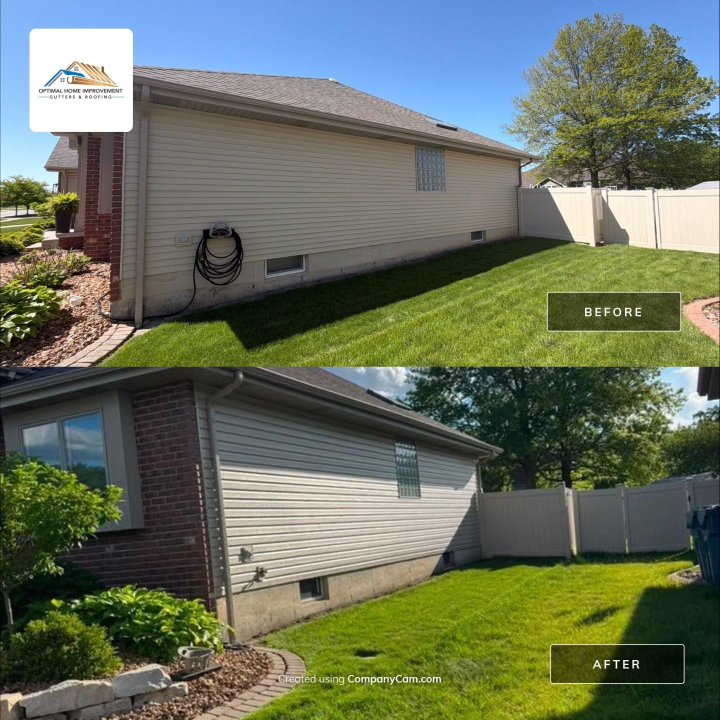 Siding, gutters, soffit & fascia replacement by Optimal Home Improvement 