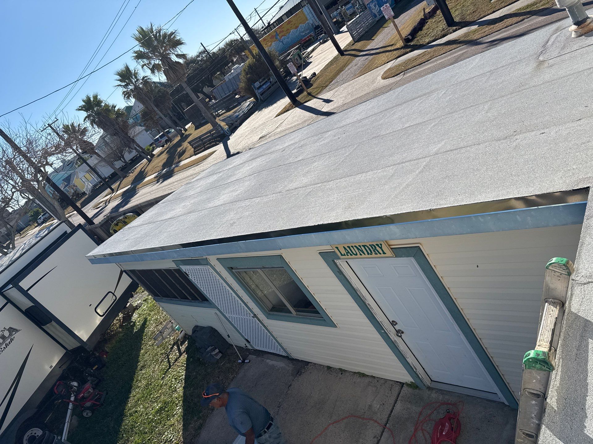 Mustang Island Flat Top by Bayfront Roofing and Construction