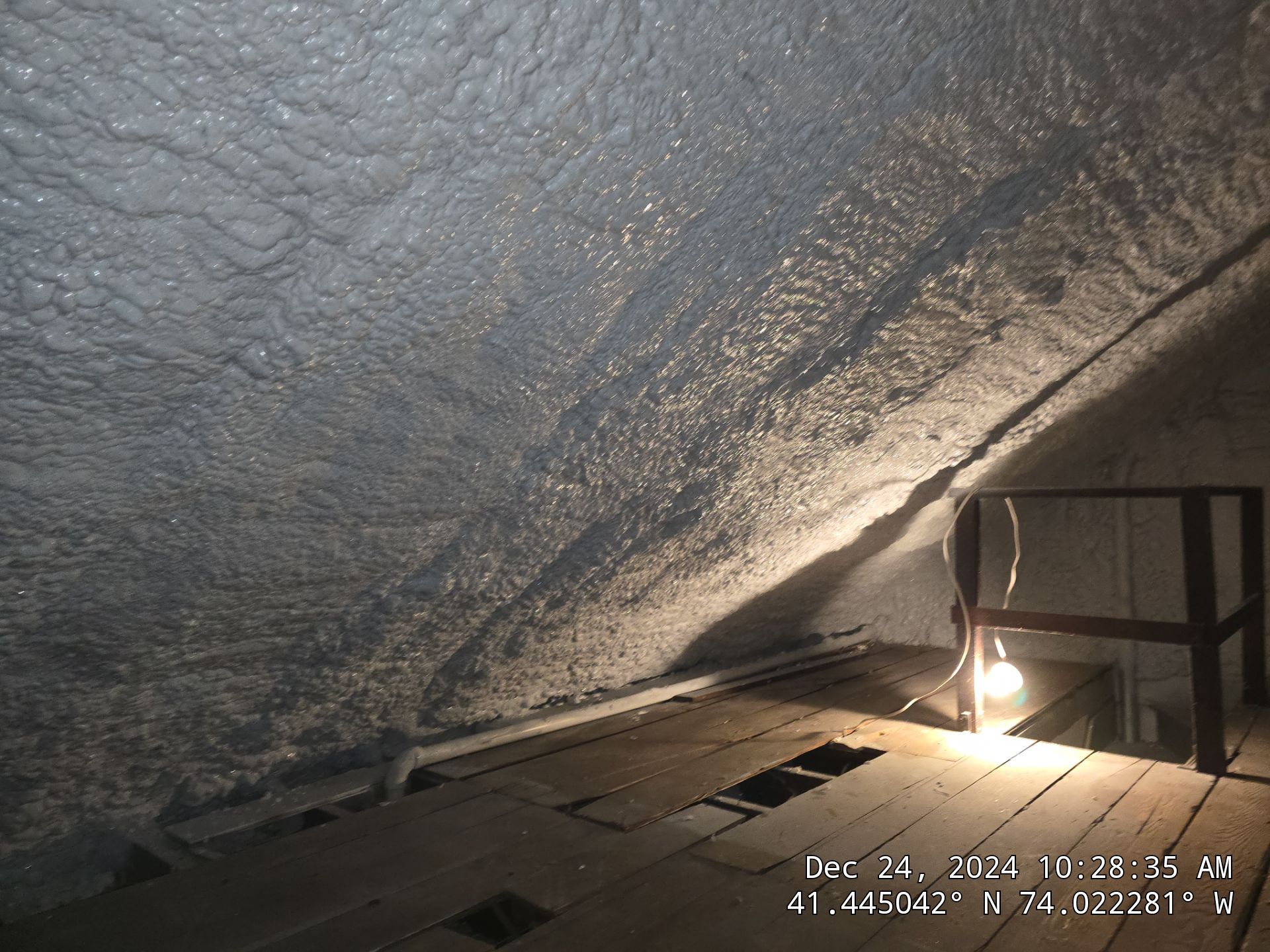 Attic Insulation using open cell spray foam by NYS Foam & Energy