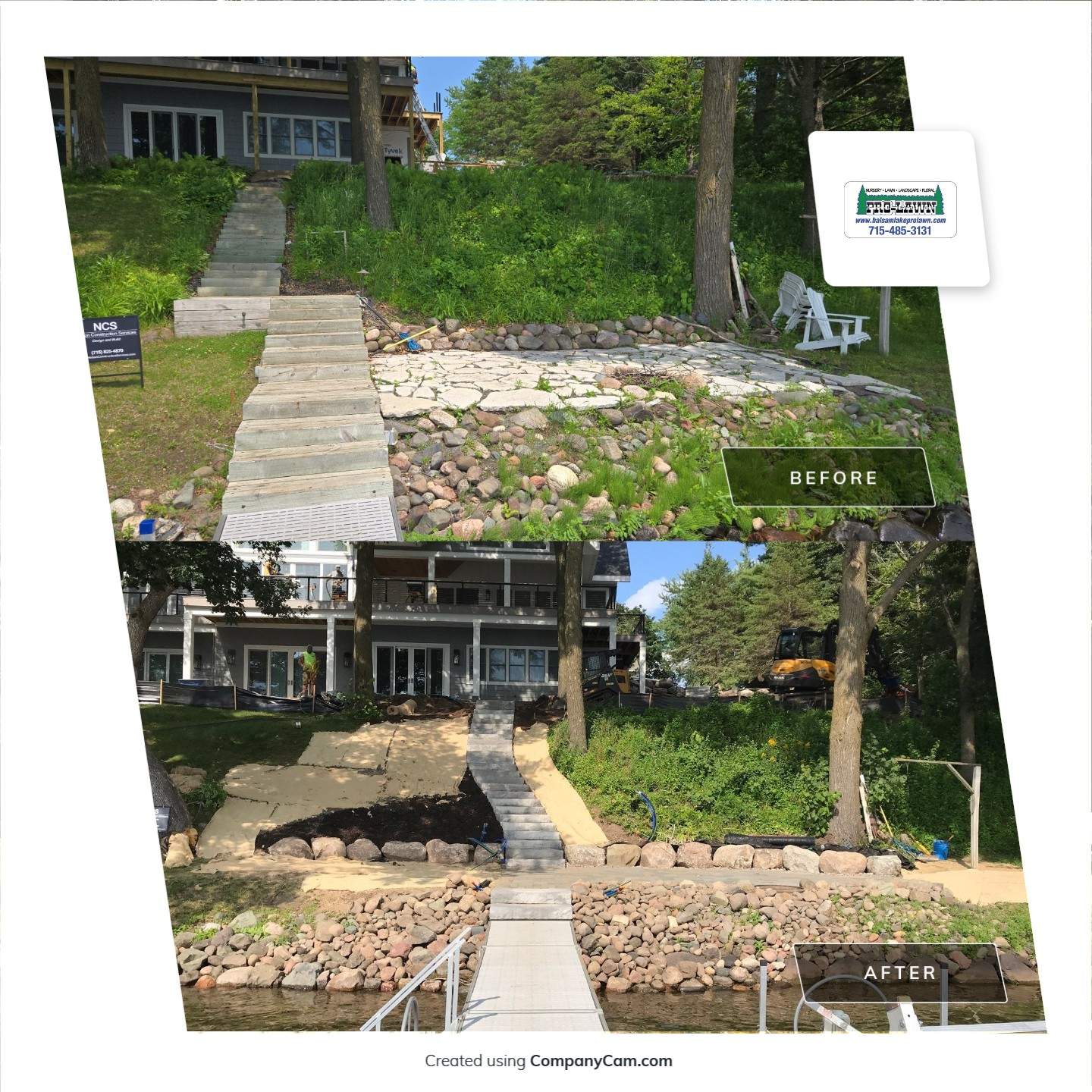 Boulder Walls/ Walkways/ Steps/ Sod Installation by Balsam Lake Pro Lawn