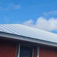 24ga 1" Nail-Strip Regal White  by Total Roofing System The Metal Roof Experts