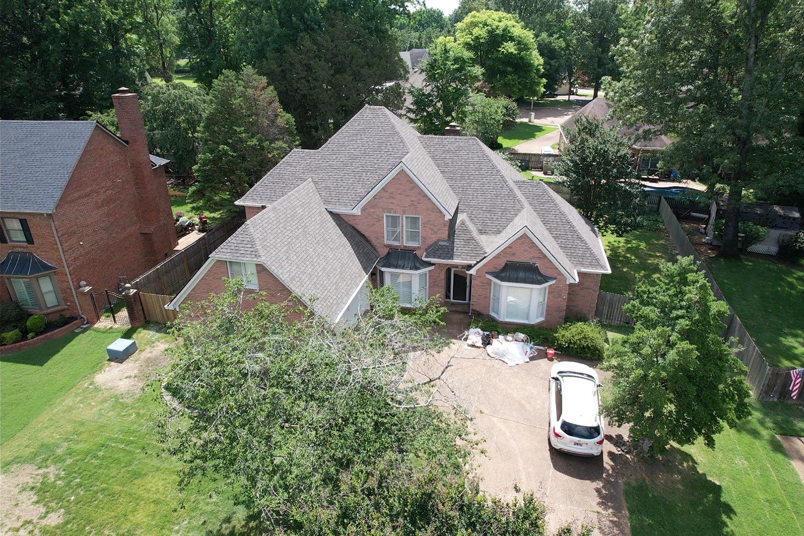 Architectural Asphalt Shingle Roof Replacement in Collierville, Tennessee by Cool Roofs