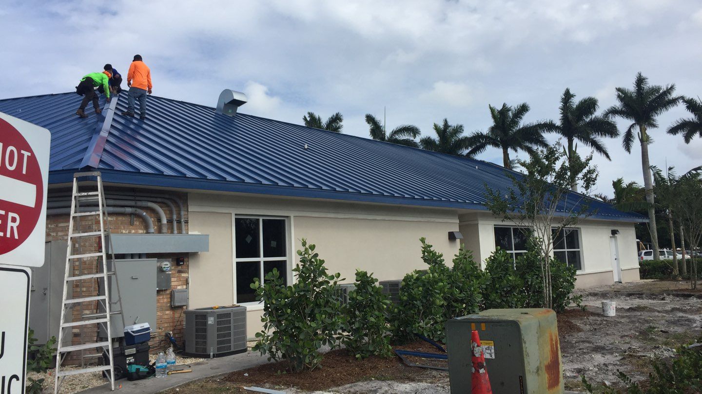 Residential Roofing Installation using 1.5'' Mechanical Seam by BLUES BROTHERS ROOFING