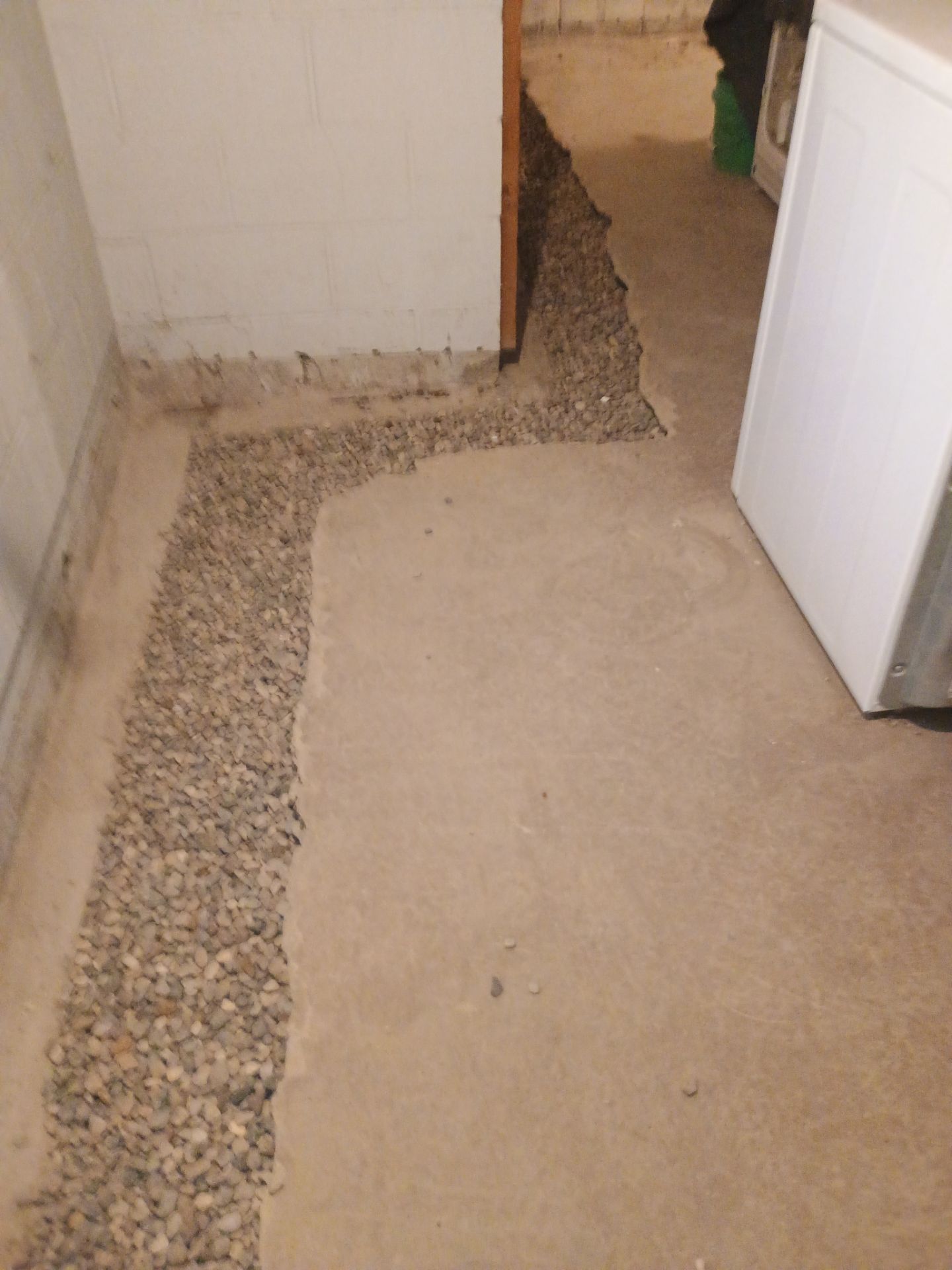 Interior Drain Tile Installation in South Minneapolis by Waterproofing Northeast