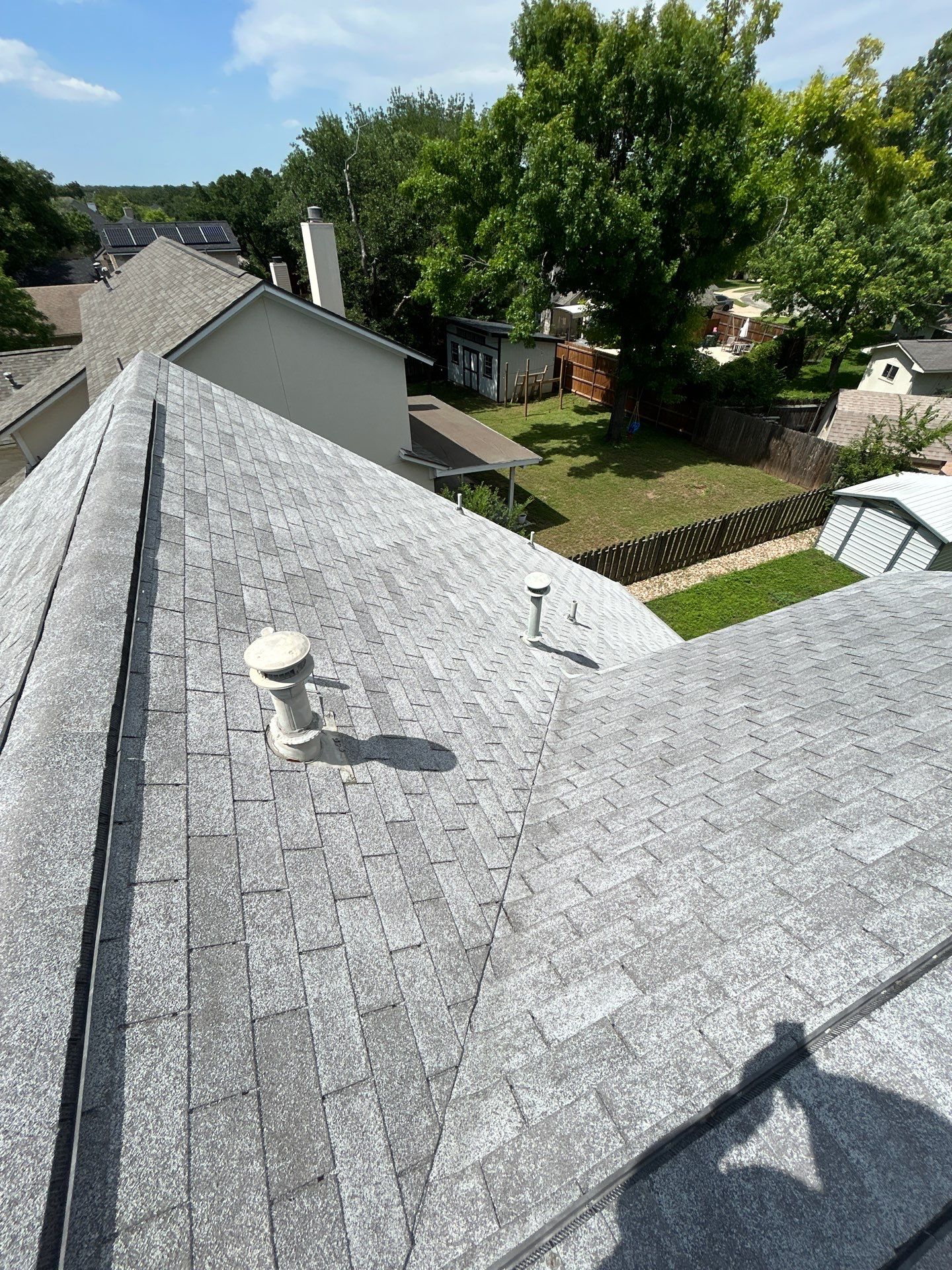 Real Estate Listing: Roof Replacement using GAF - HDZ - Pewter Gray by Action Exteriors Austin