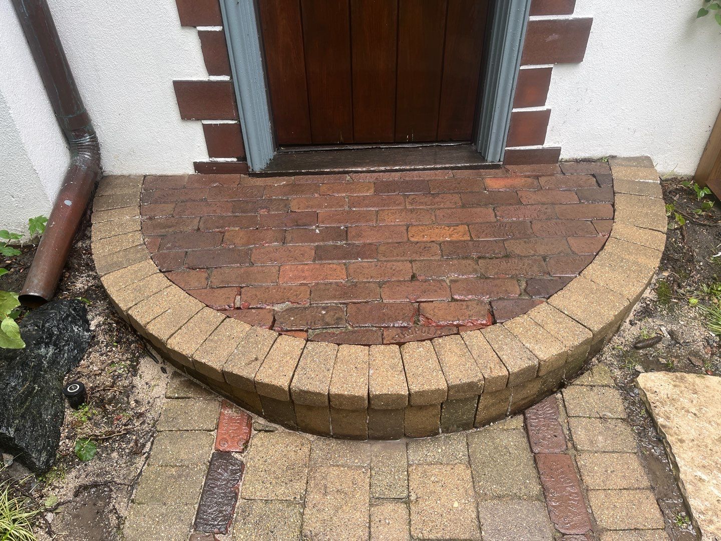 Glencoe, IL brick paver clean sand seal, repair, and reseal by Northern Power Washing LLC.