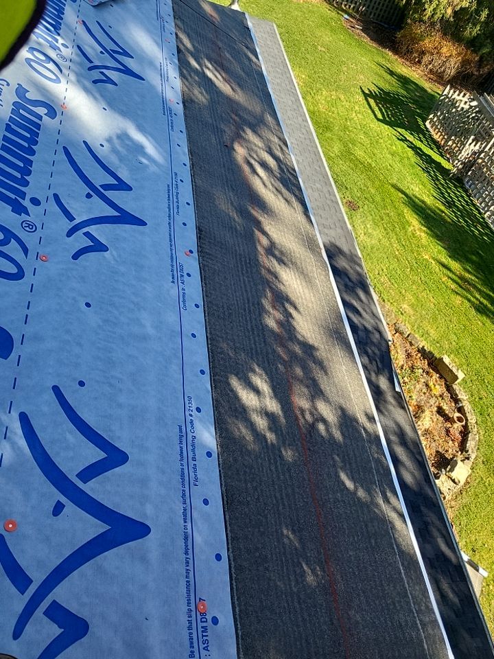 ATLAS PINNACLE COLOR: SCOTCHGARD BLACK SHADOW DRIP EDGE: WHITE by Eagle Eye Roofing